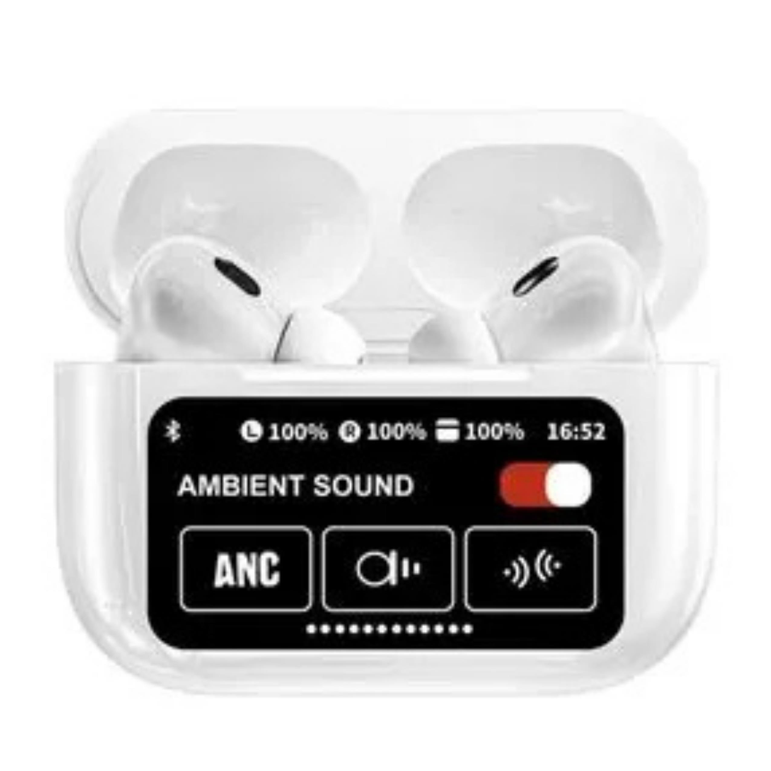ED Beyaz Dijital Göstergeli Kulak İçi Bluetooth Kulaklık