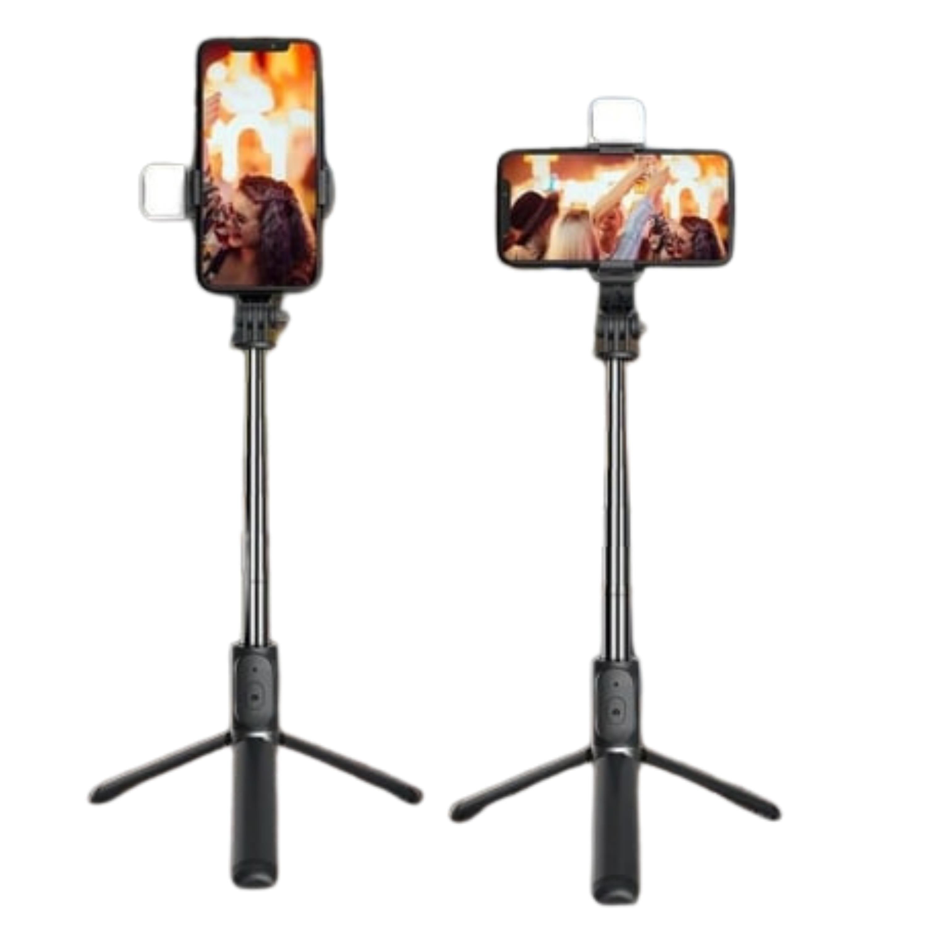 Selfie Çubuğu Bluetoothlu Kumandalı Kablosuz Tripod