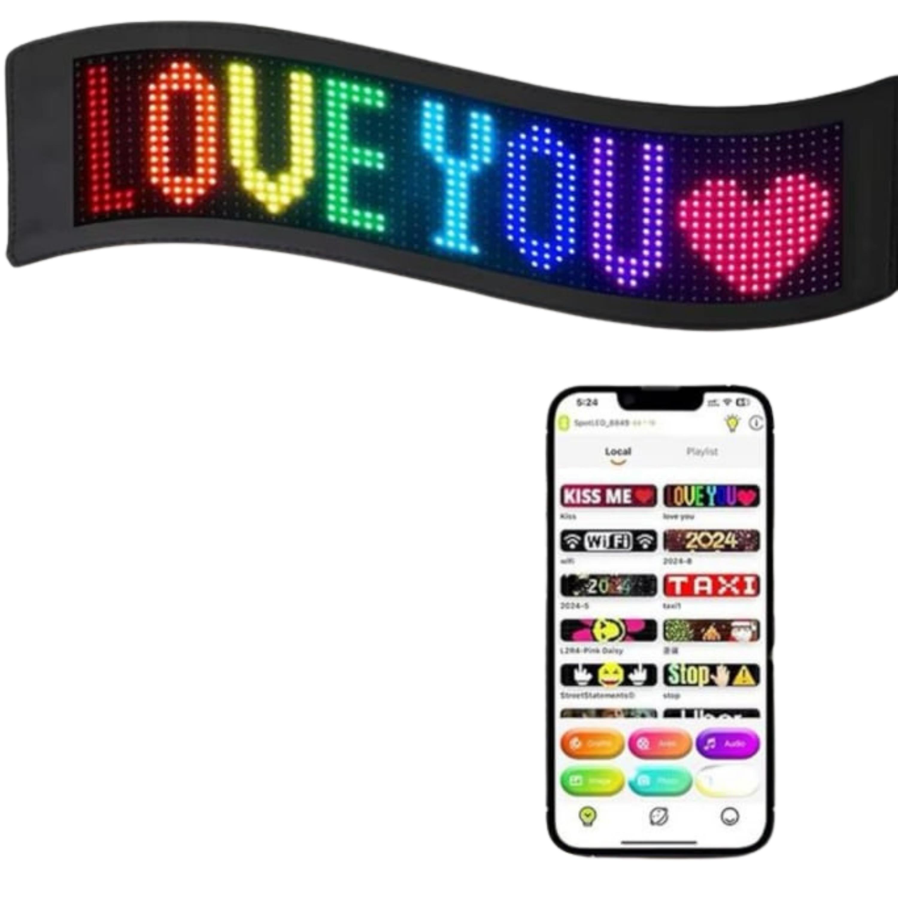 Led Araç İçi Matrix Yazı Paneli 16x192