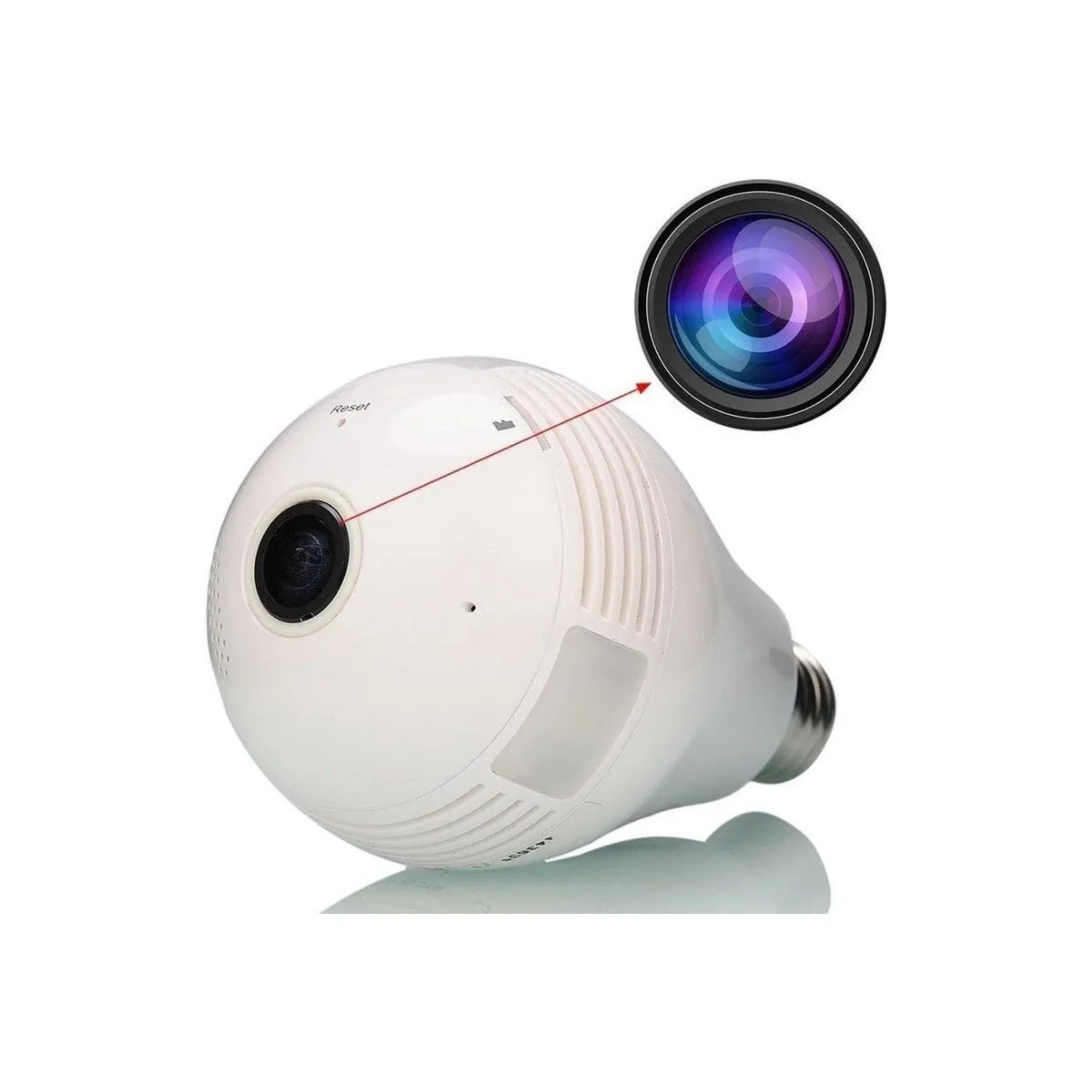 Balık Gözü Lens 360 Derece Panoramik Wifi Ampul Bebek Güvenlik Kamerası