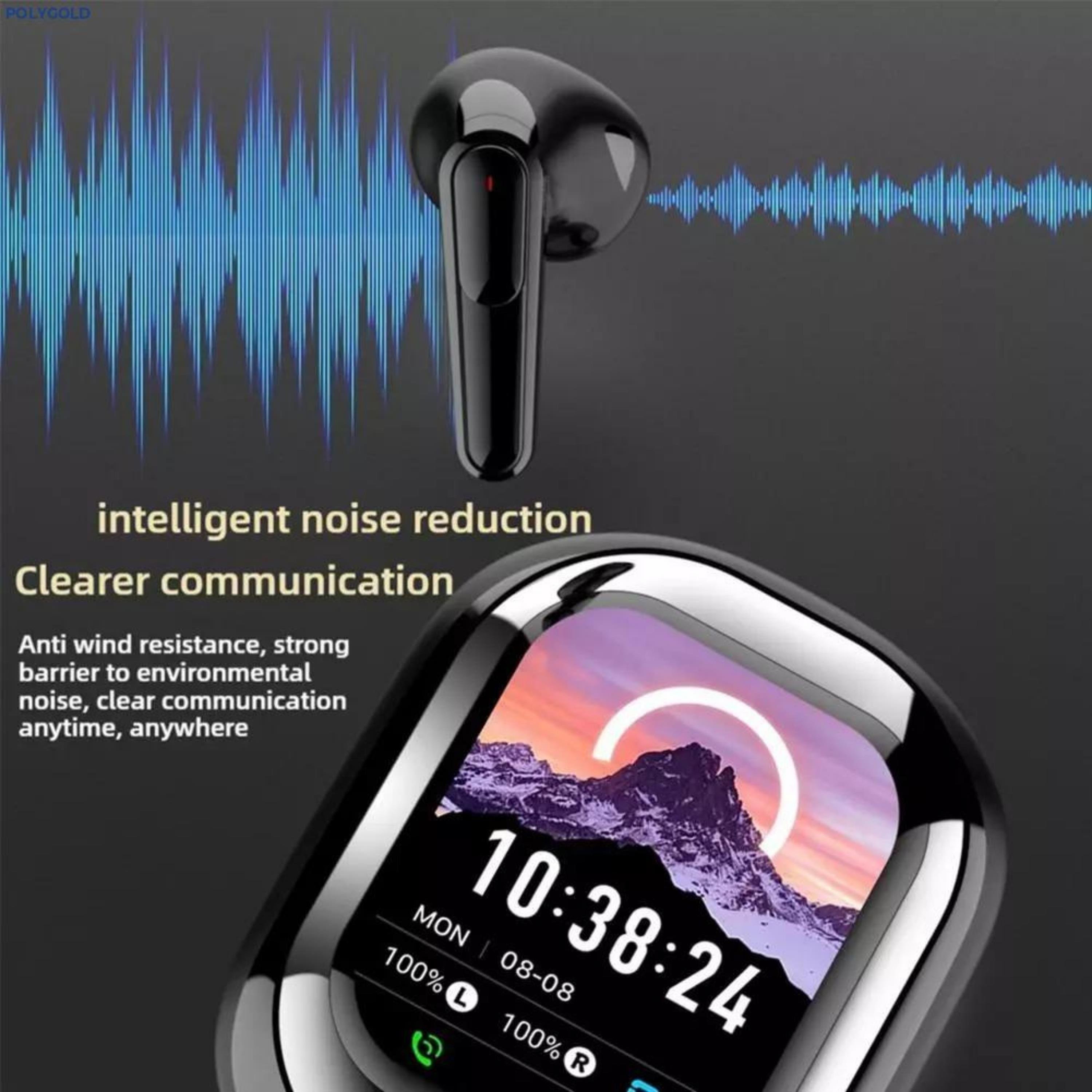 SE-One Dijital Ekranlı Kayar Kapak Tasarımlı Kablosuz Bluetooth Kulaklık