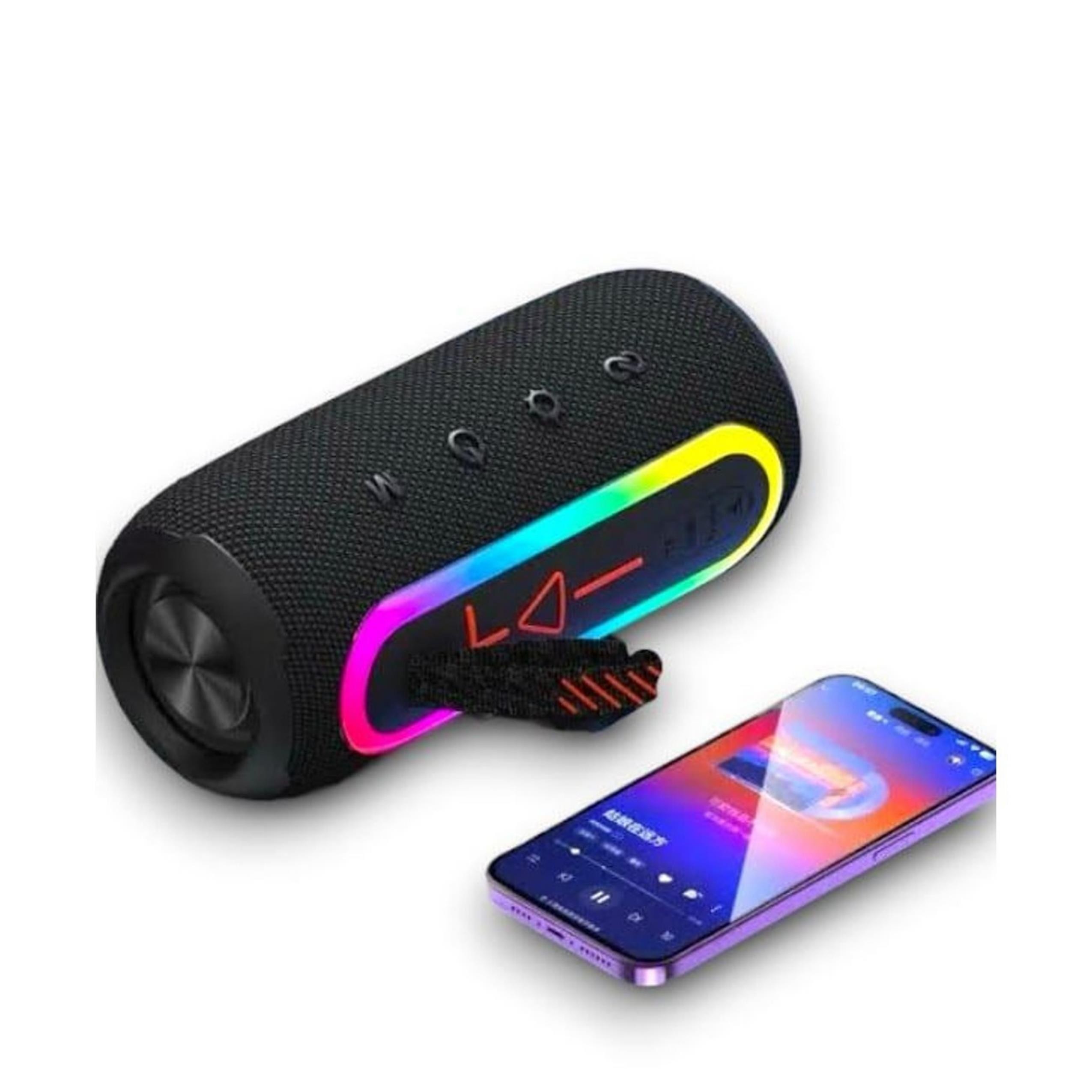 Siyah Flip 6 Speaker Taşınabilir Kablosuz Bluetooth Hoparlör