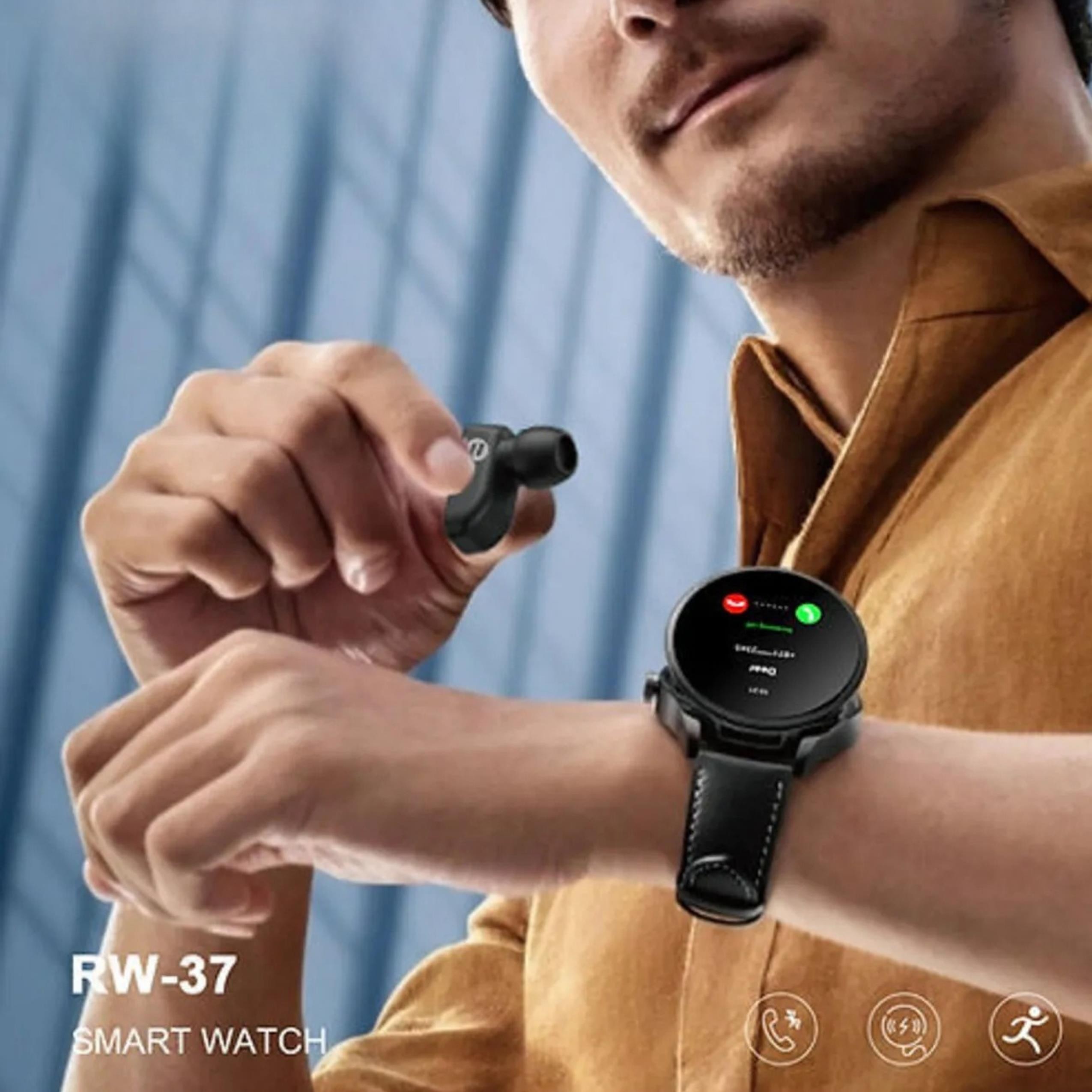 RW-37  Bluetooth Kulaklıklı Çift Kordonlu Akıllı Saat