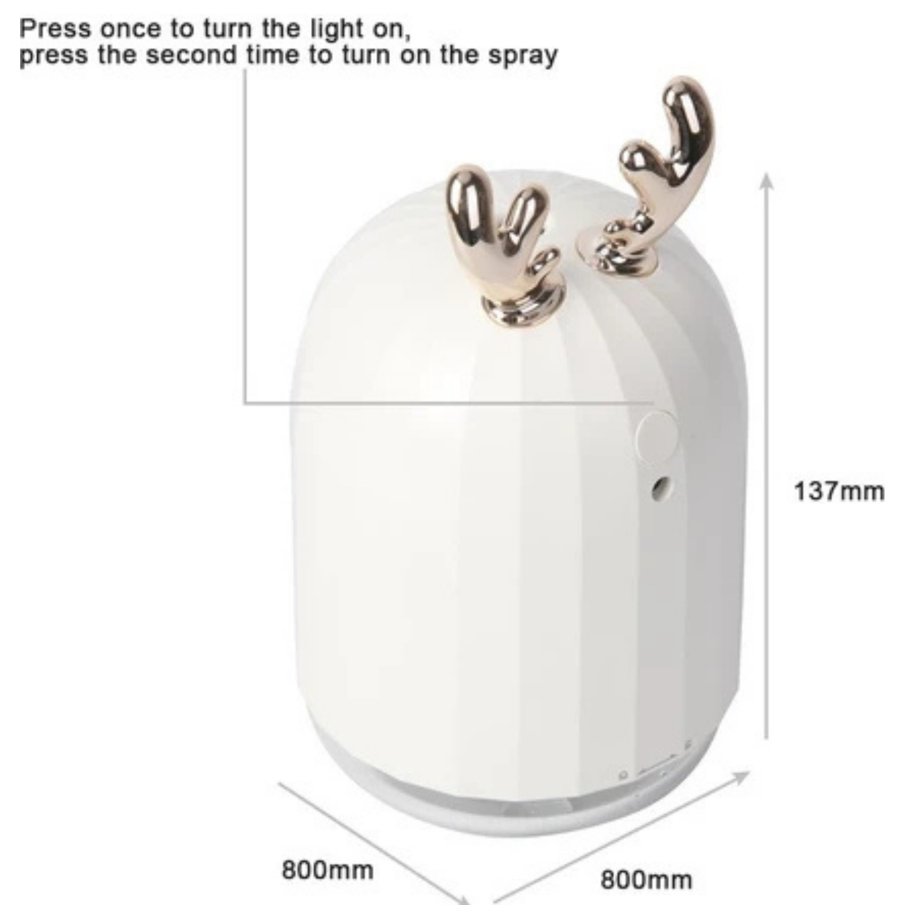 Pembe TSV Tavşan Tasarımlı Lovely Humidifier Aroma Buhar Makinesi 7 Led Işıklı Hava Nemlendirici