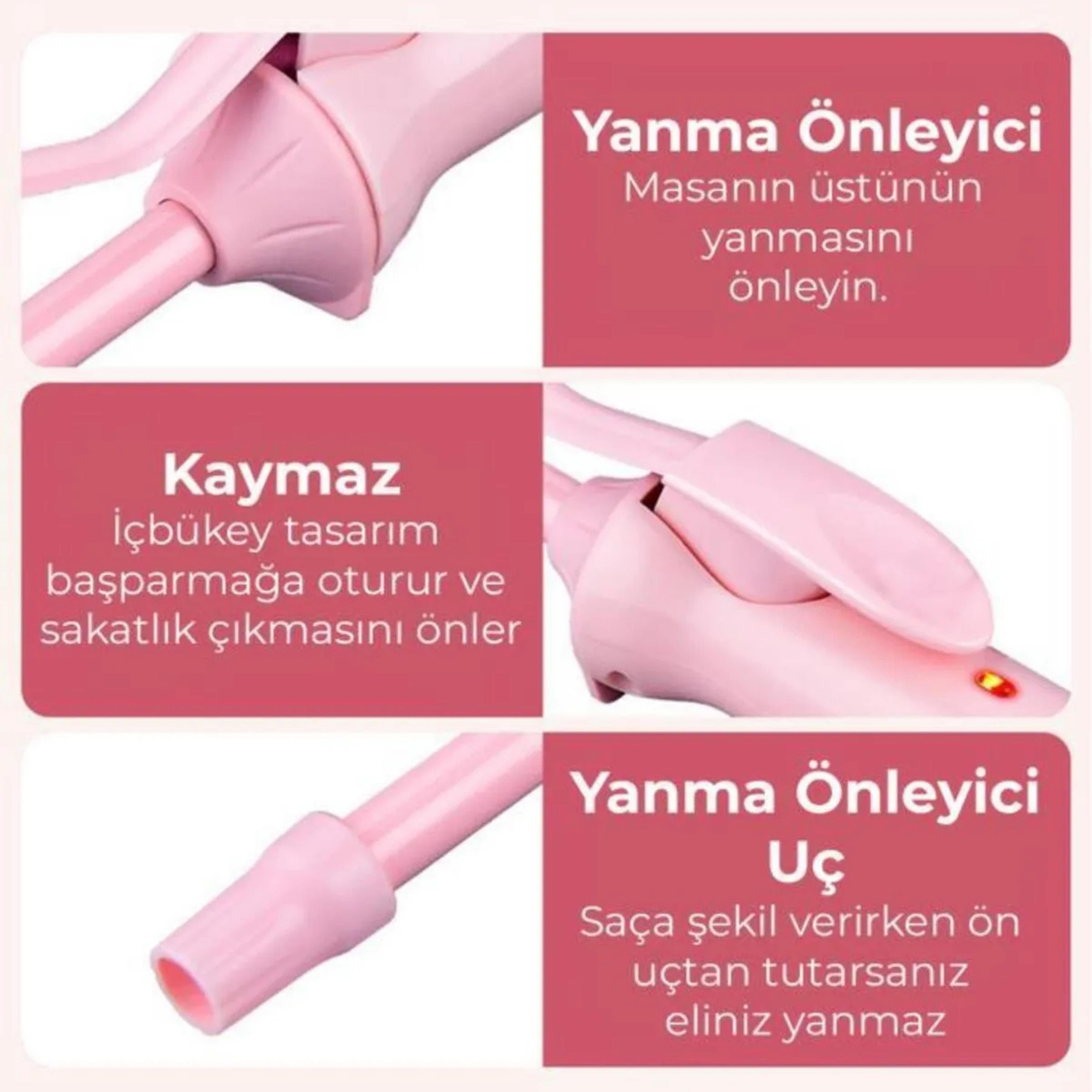 Afro Dalga 9mm Profesyonel Saç Maşası Seramik Kaplama
