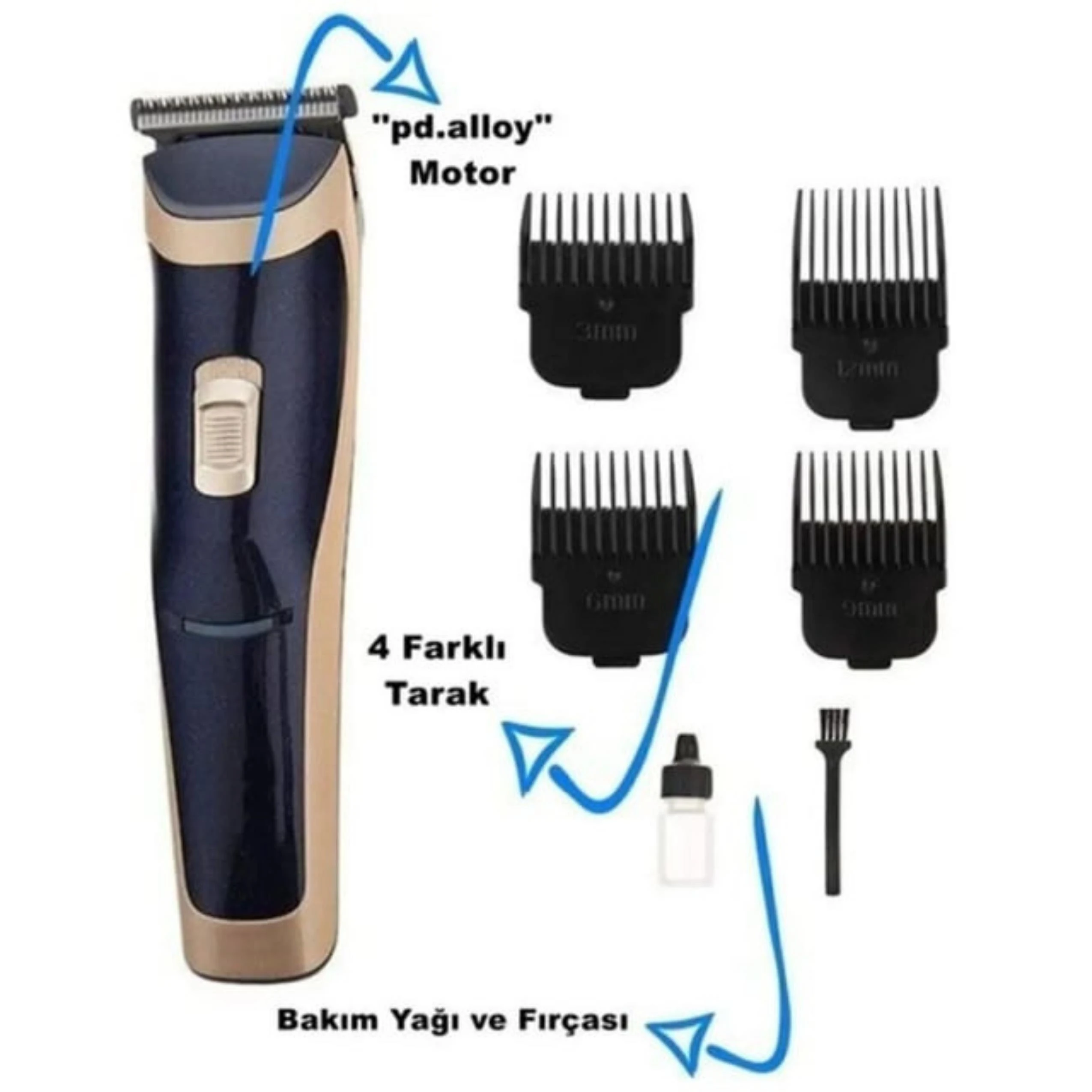 4 Lü Tıraş Makinesi Bakım Seti