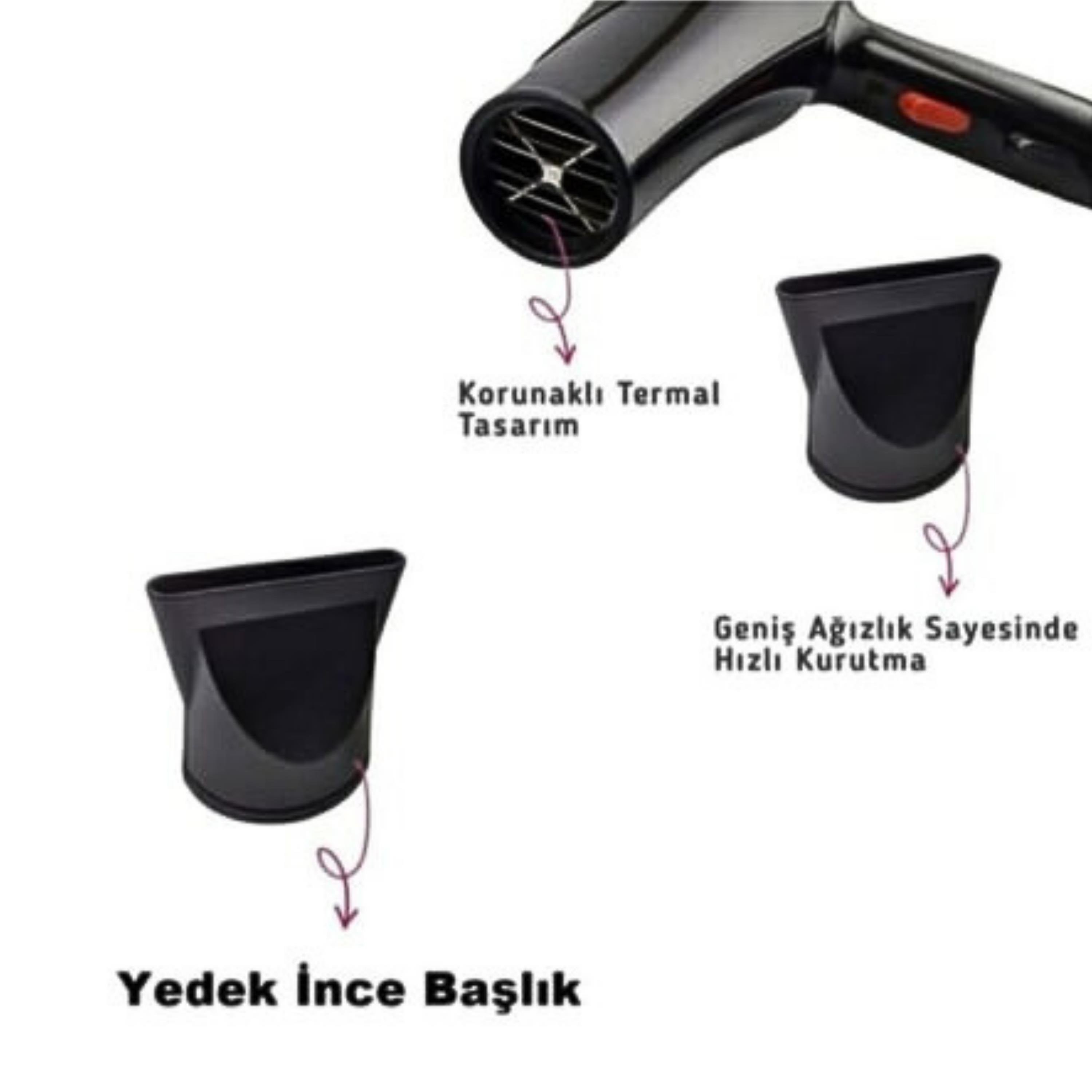 Insua INS 5200 Profesyonel Fön Saç Kurutma Makinesi