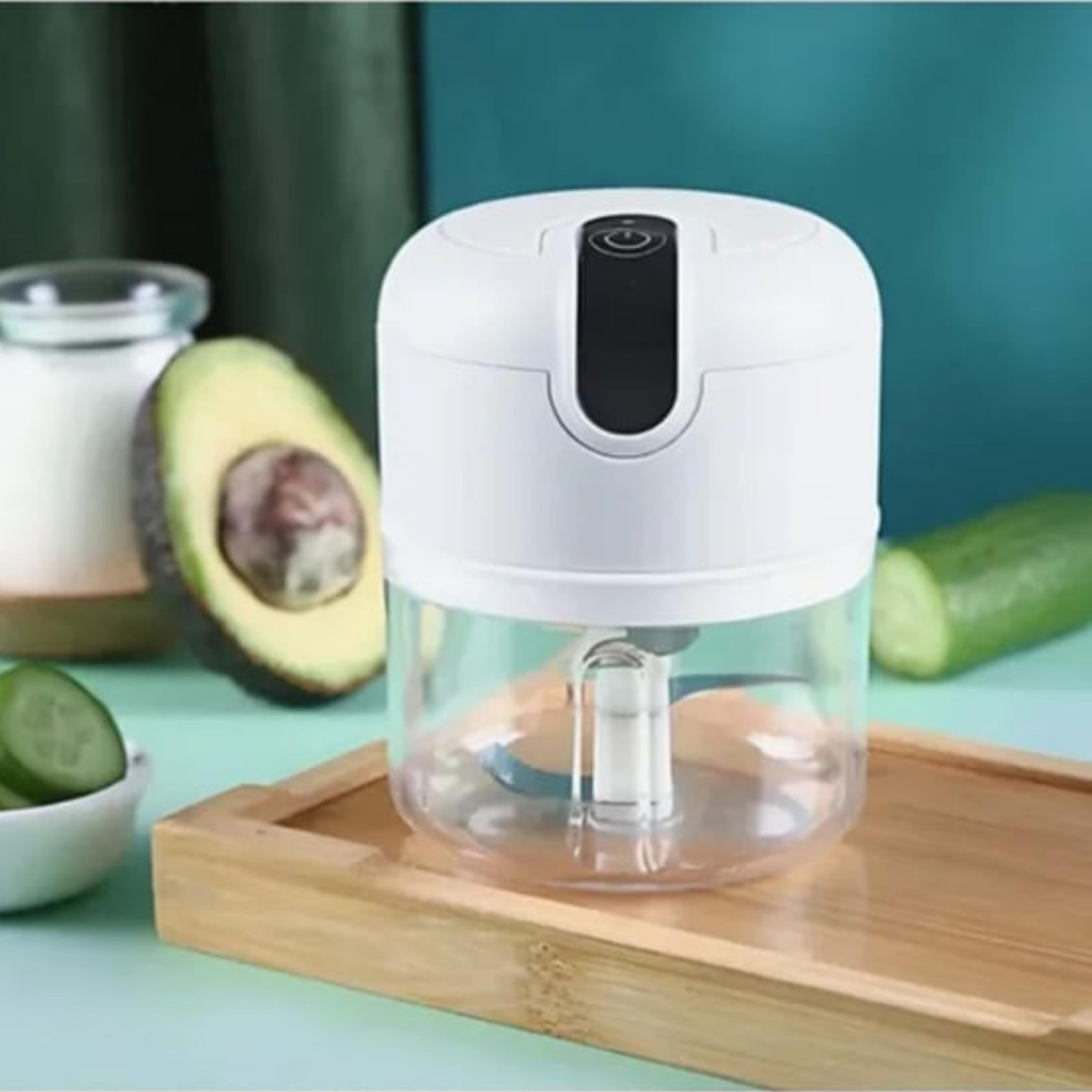 Pratik Mini El Rondosu Kablosuz Şarjlı Mini Blender Çelik 3 Bıçaklı Mutfak Robotu
