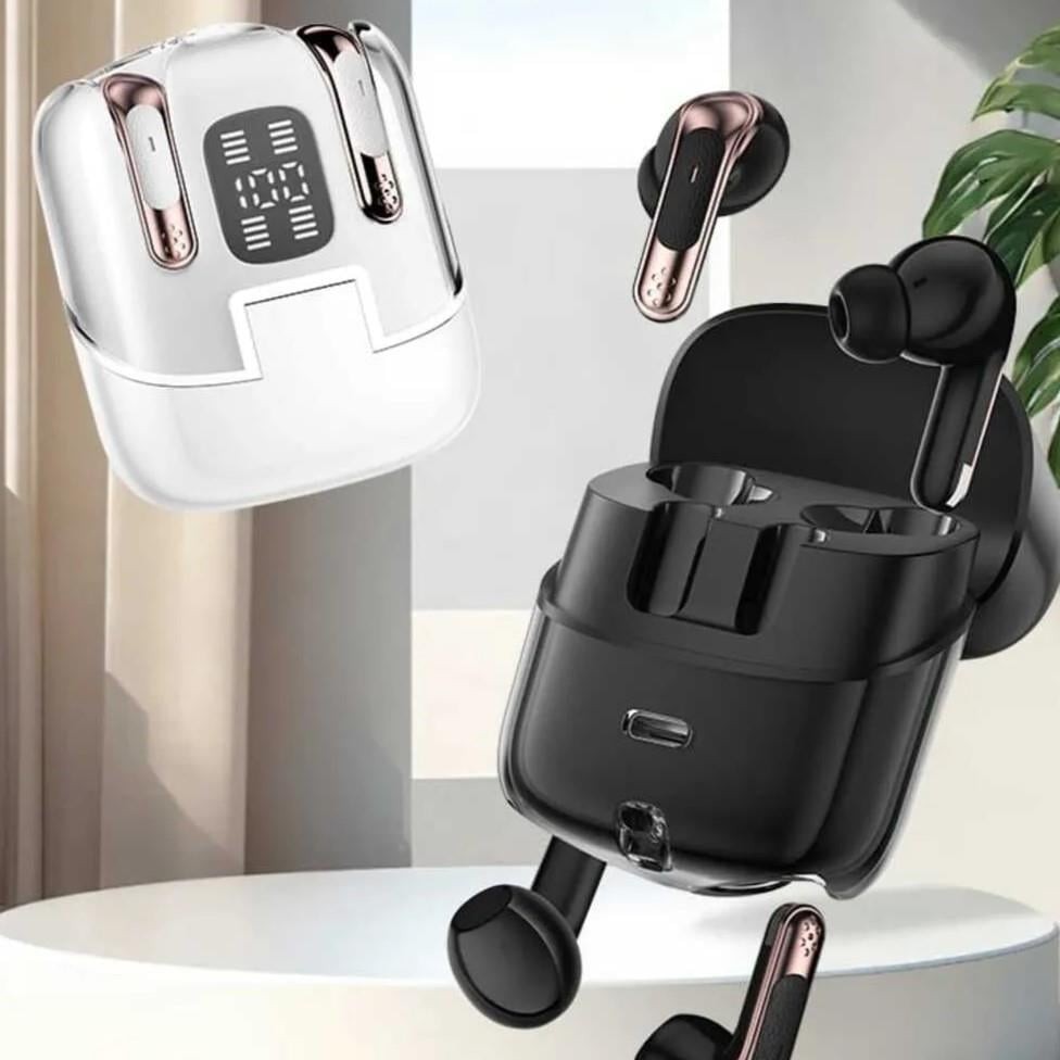 J17 Yeni Nesil Siyah Dört Başlıklı Kulak İçi Bluetooth Kulaklık
