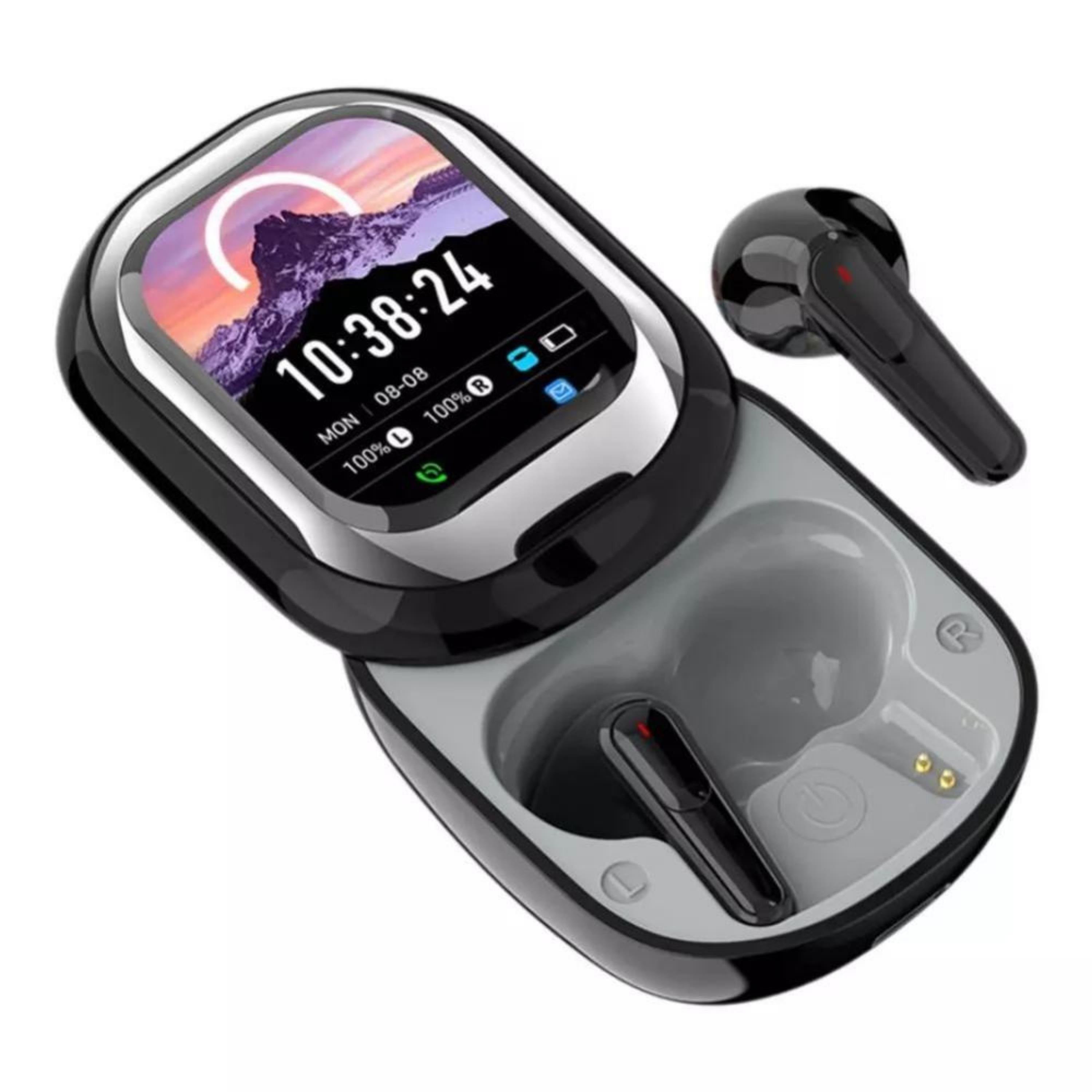 SE-One Dijital Ekranlı Kayar Kapak Tasarımlı Kablosuz Bluetooth Kulaklık