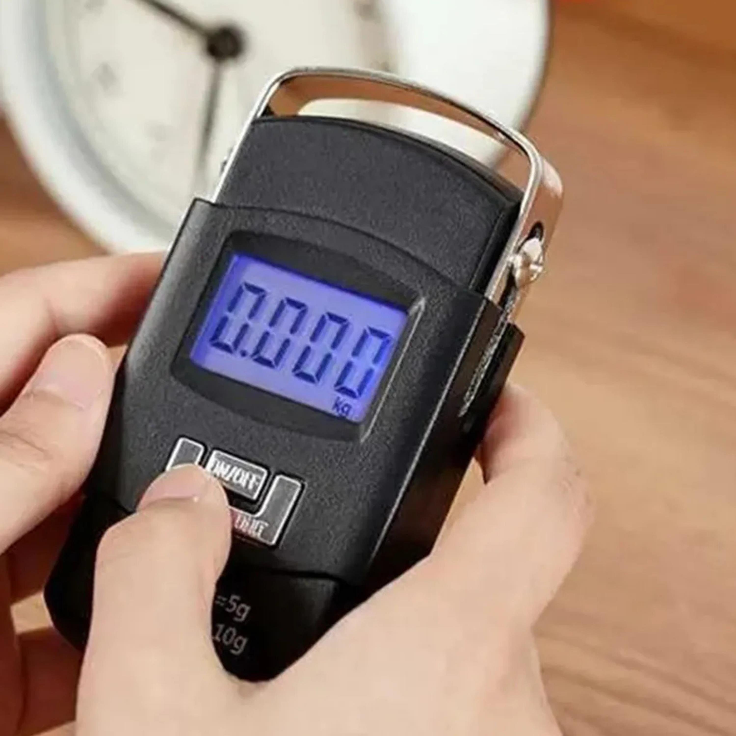 Taşınabilir Elektronik Dijital Göstergeli El Kantarı 50 Kg Terazi 10 Gr Hassas Tartı