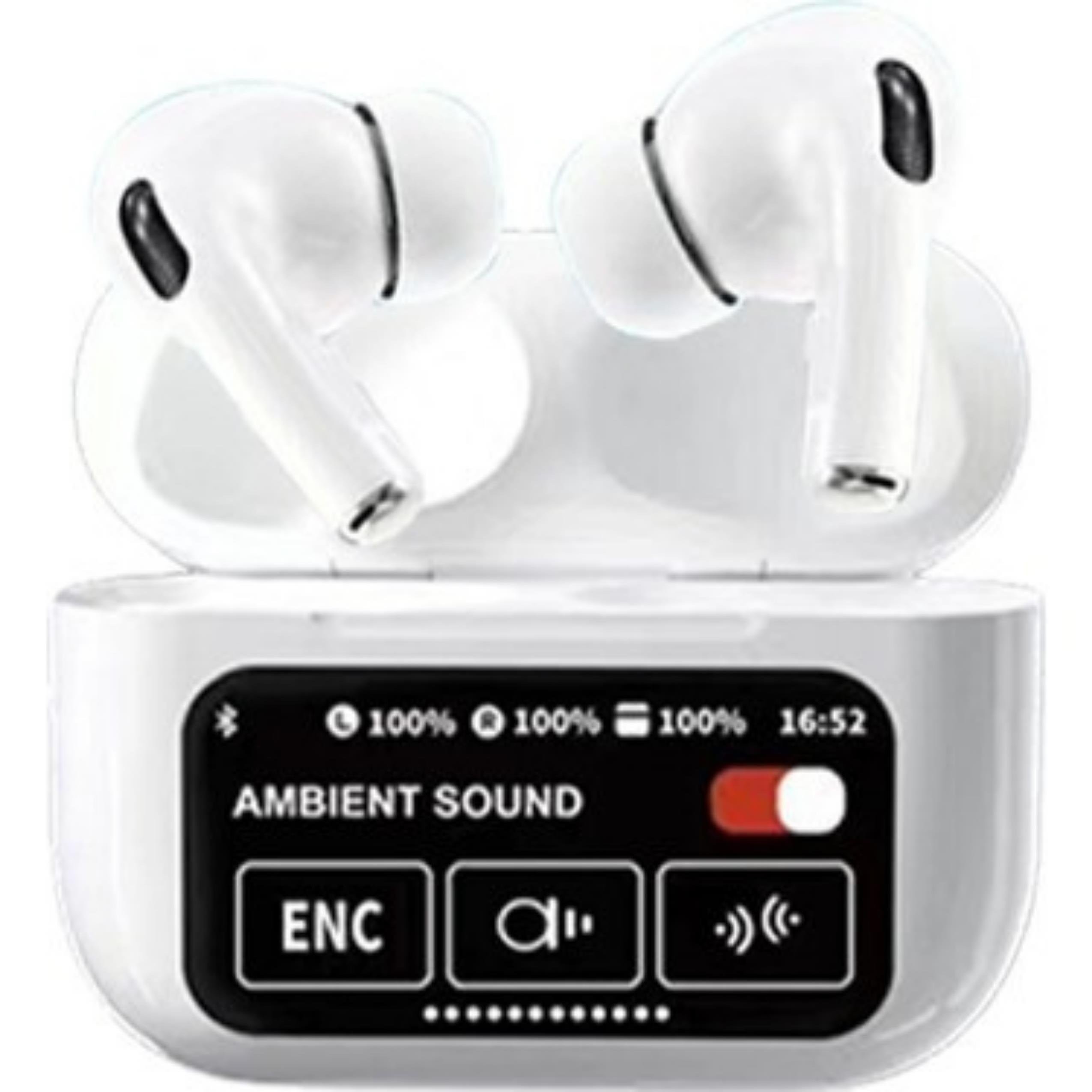 ED Beyaz Dijital Göstergeli Kulak İçi Bluetooth Kulaklık