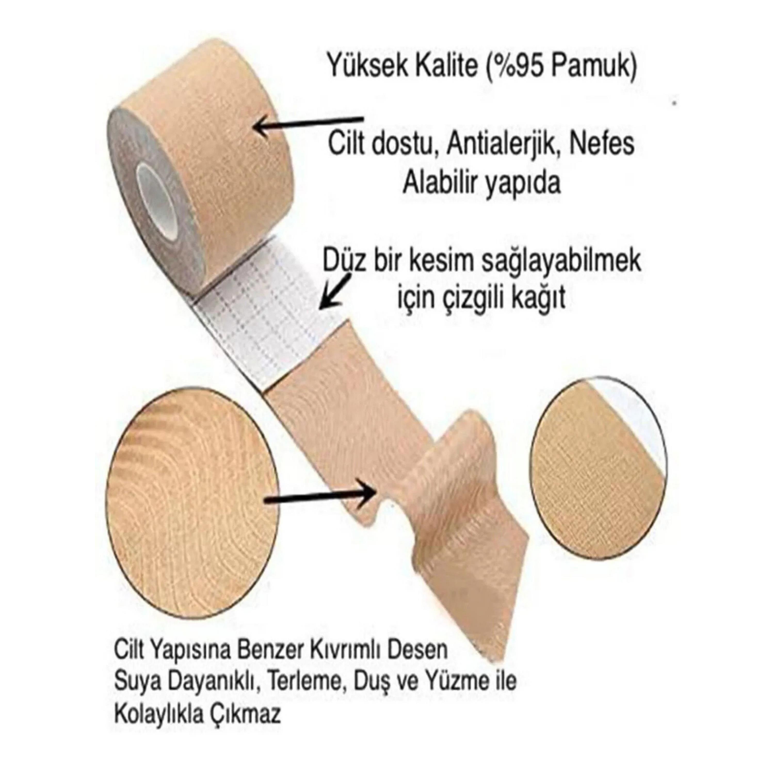 Dekolte Bandı Göğüs Meme Dikleştirici Sabitleyici Yapışkan Bant
