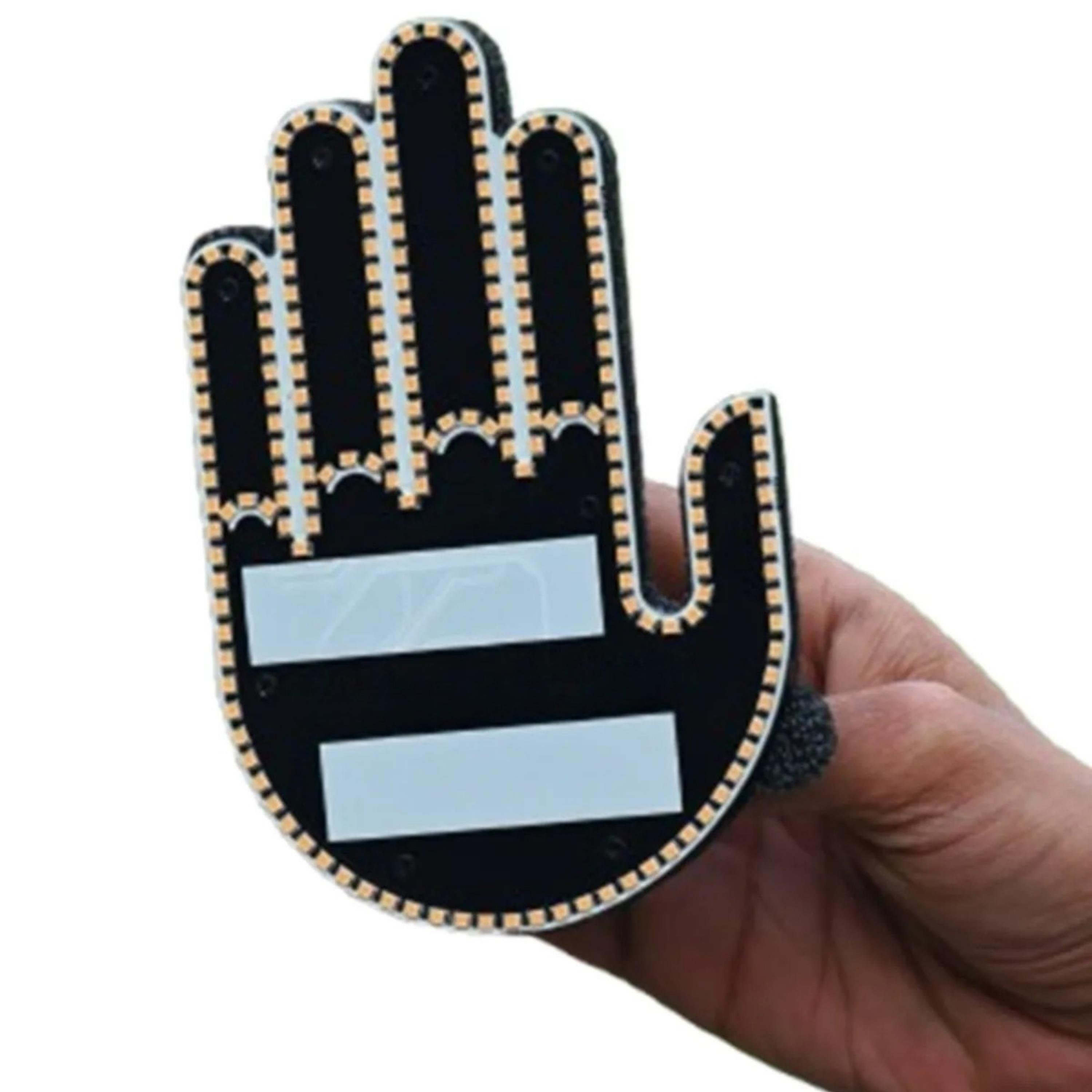 Uzaktan Kumandalı El Orta Parmak Led Araba İçi Led 3 Farklı Mod