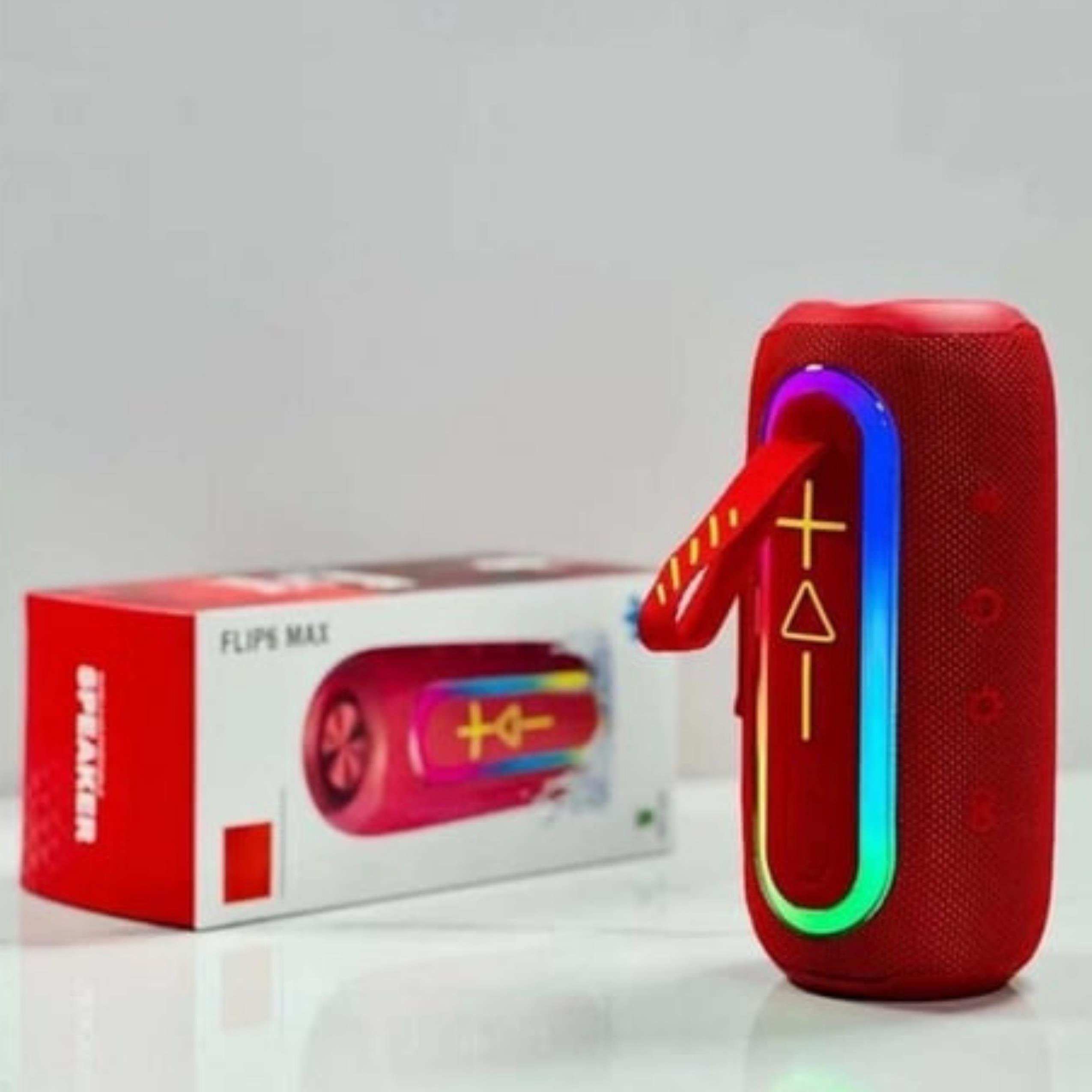 Kırmızı Flip 6 Speaker Taşınabilir Kablosuz Bluetooth Hoparlör