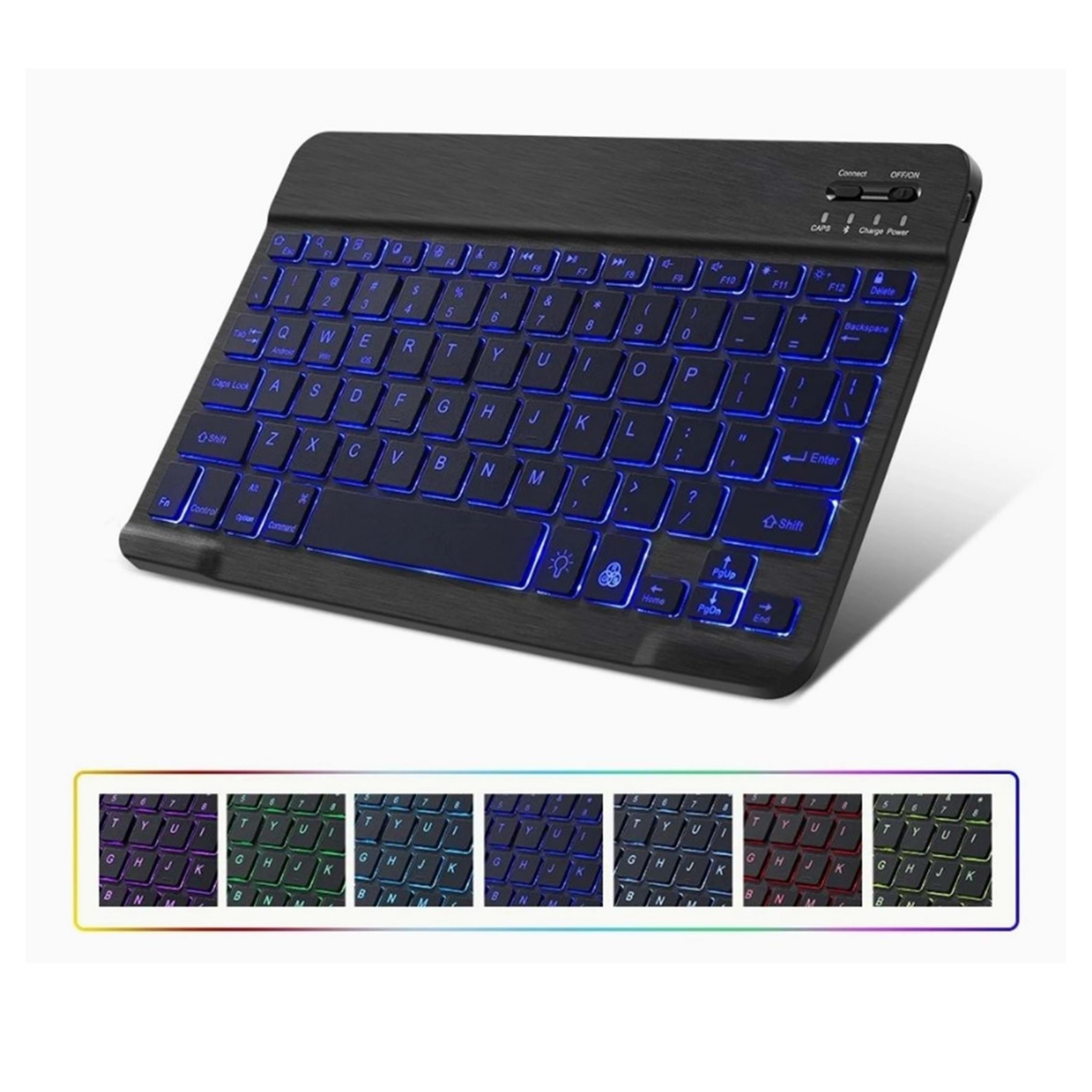 PG-8033 RGB aydınlatmalı Bt Kablosuz Klavye Mause Seti Mini