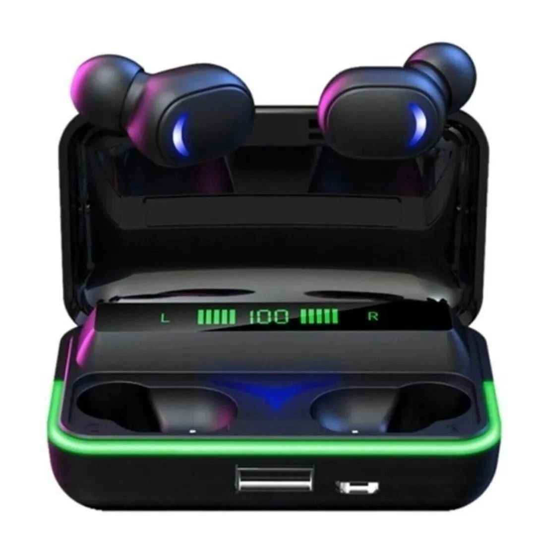 E10 Işıklı Powerbanklı Kulak İçi Bluetooth Kulaklık