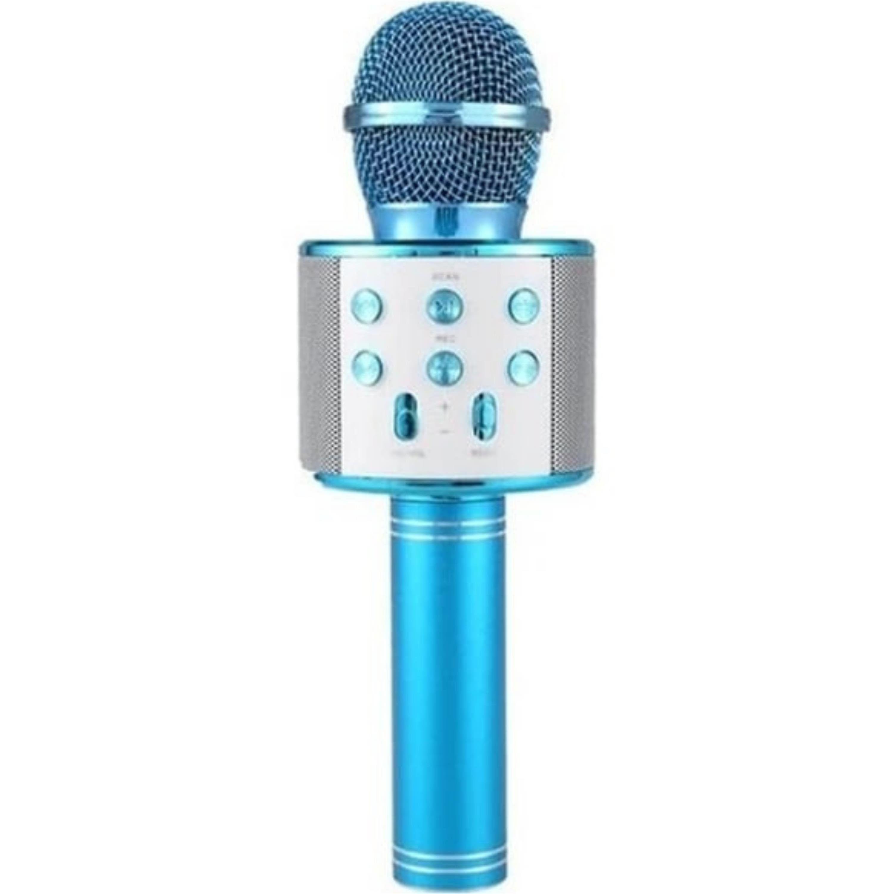 Mavi Bluetooth Bağlantılı Karaoke Mi̇krofon