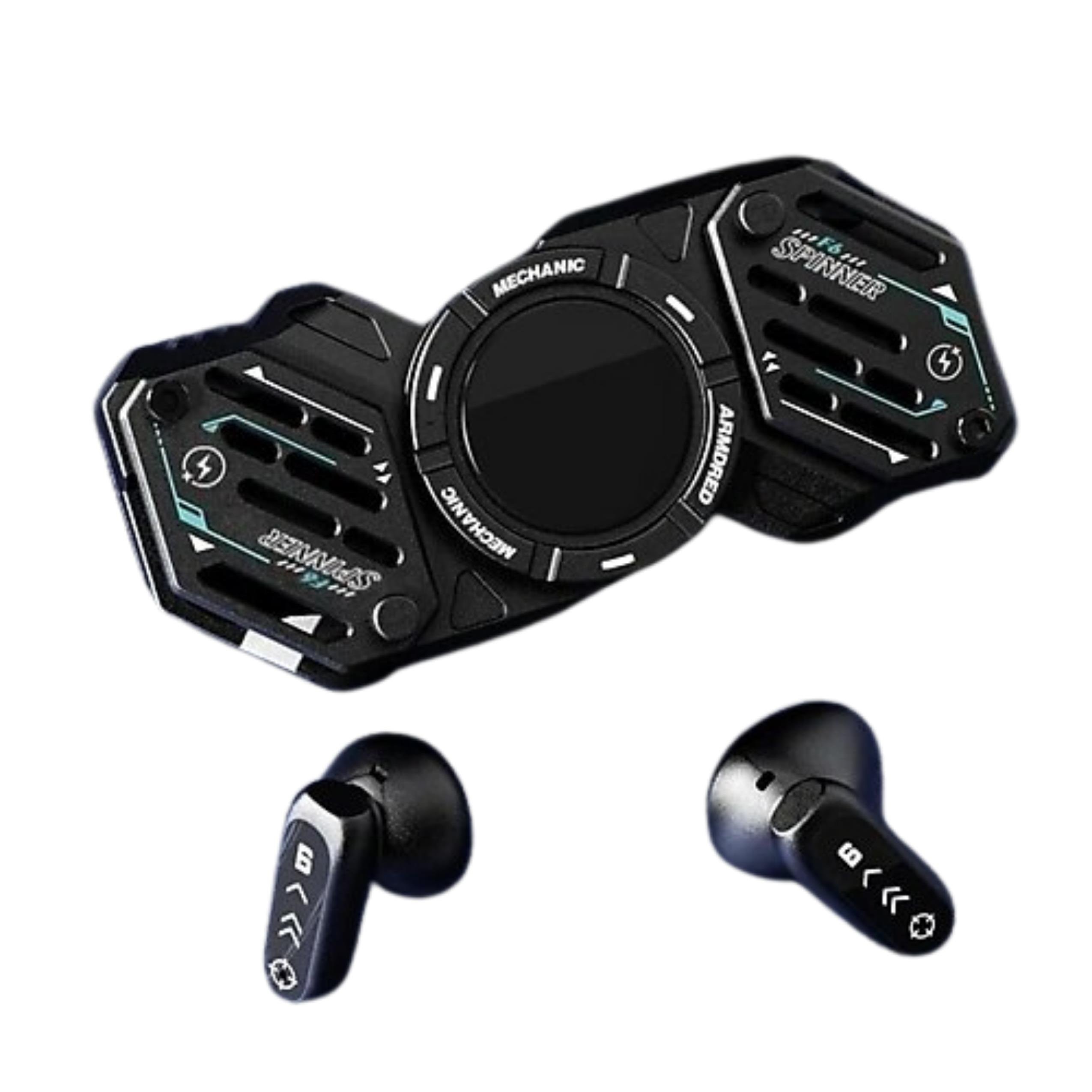 F6 Siyah Stres Çarkı Özellikli Bluetooth Kulaklık