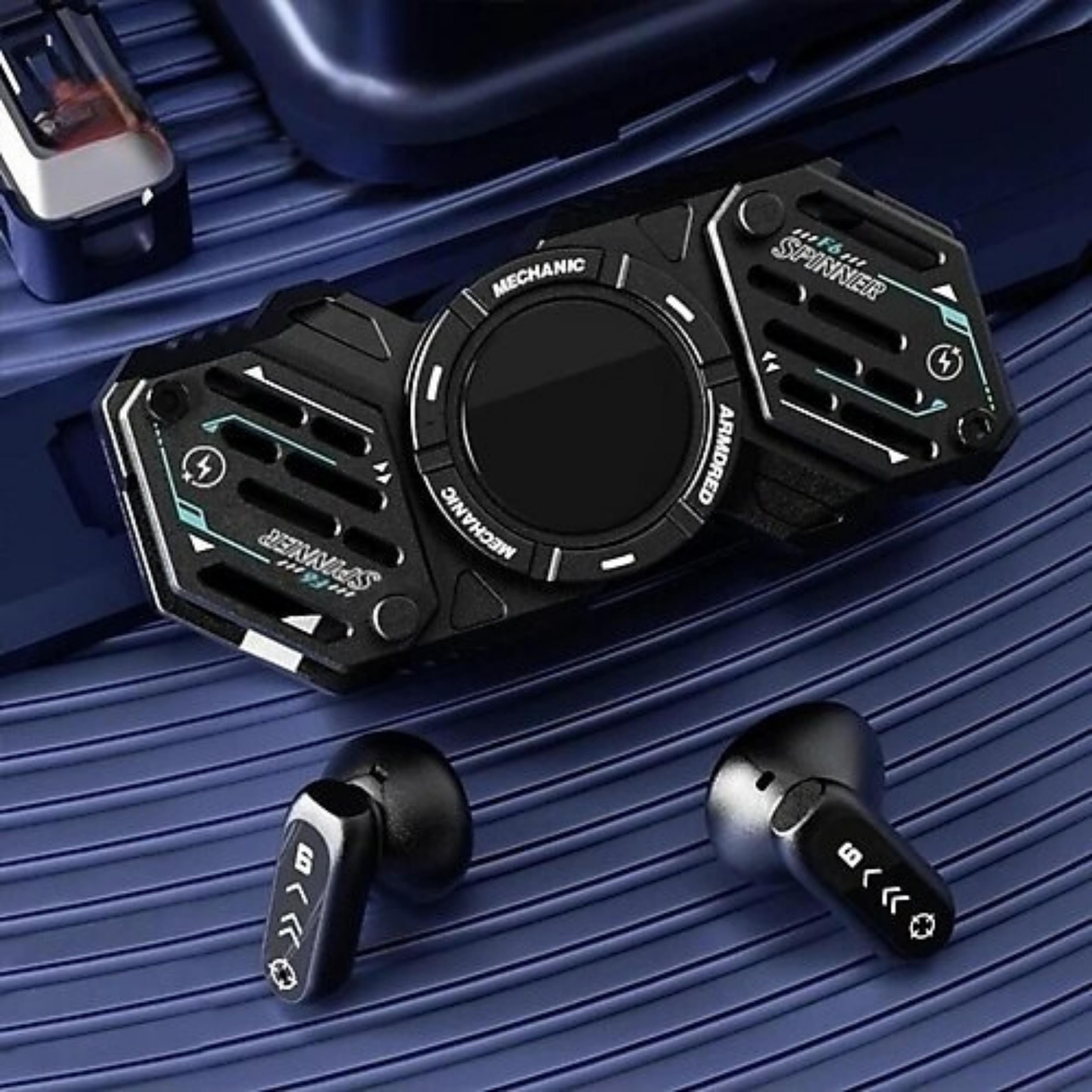 F6 Siyah Stres Çarkı Özellikli Bluetooth Kulaklık