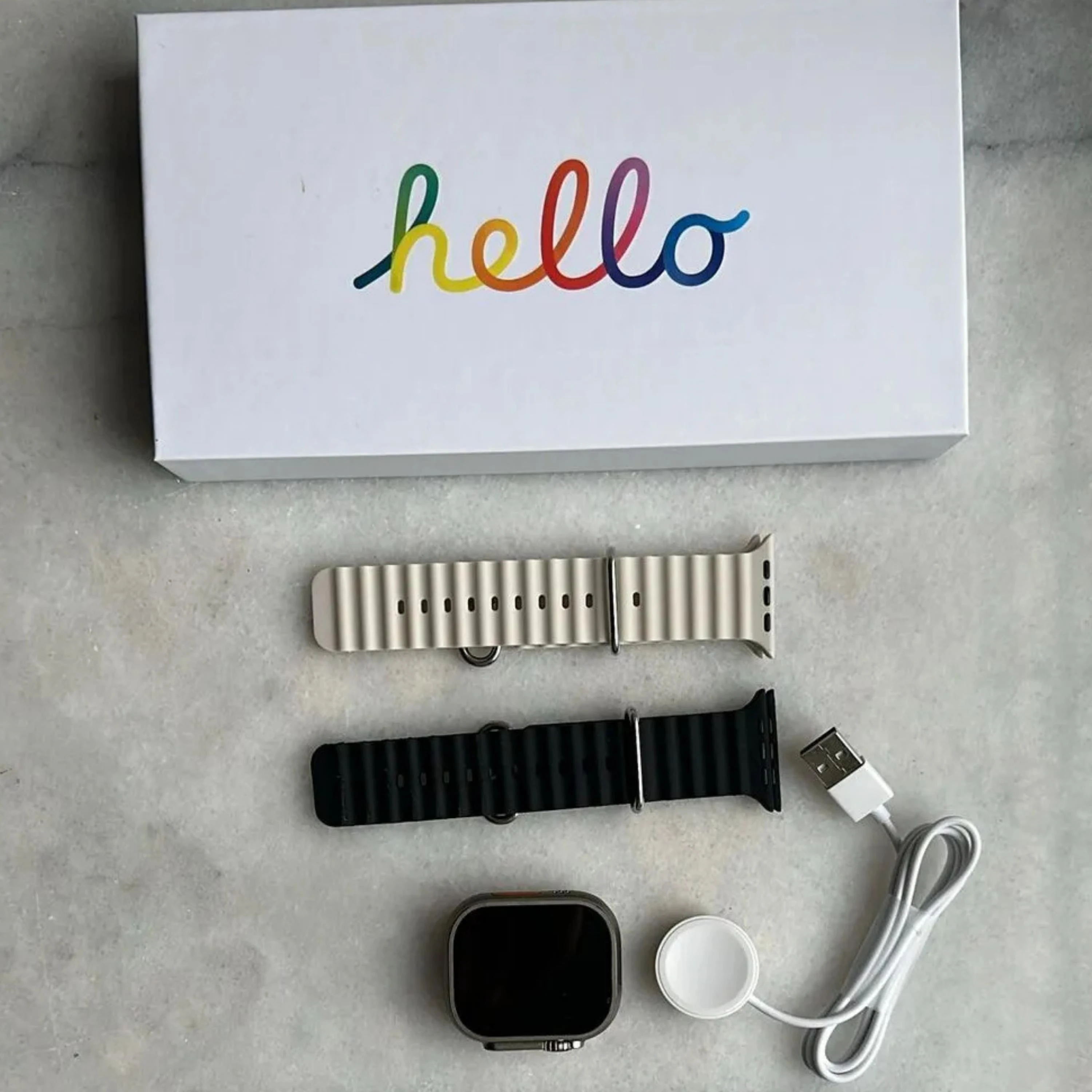 Hello 3 Ultra Çift Kordonlu Amoled Ekran Akıllı Saat