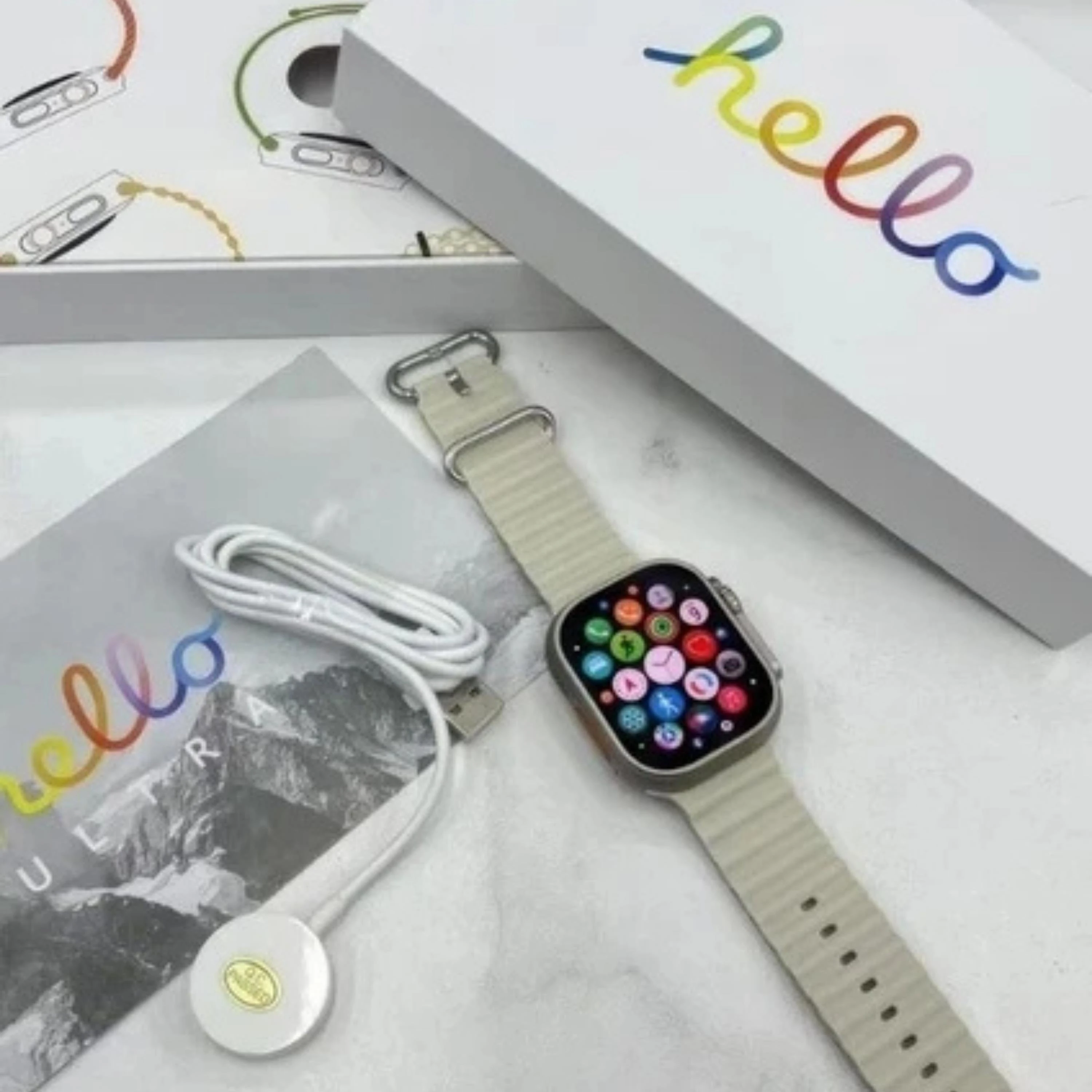 Hello 3 Ultra Çift Kordonlu Amoled Ekran Akıllı Saat