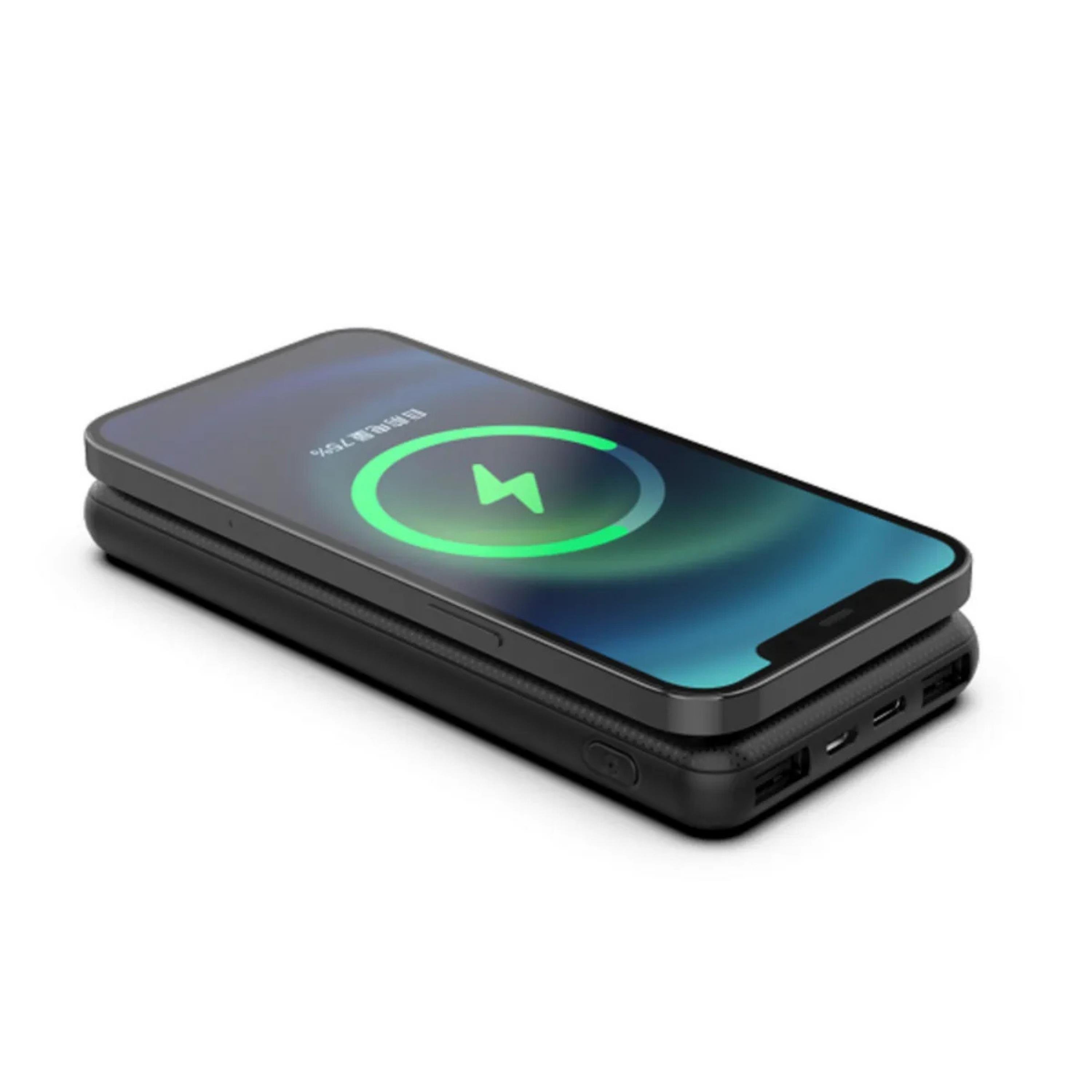 Siyah 10.000 Mah Dijital Göstergeli Hızlı Şarj Destekli Magsafe 4 Çıkışlı Powerbank