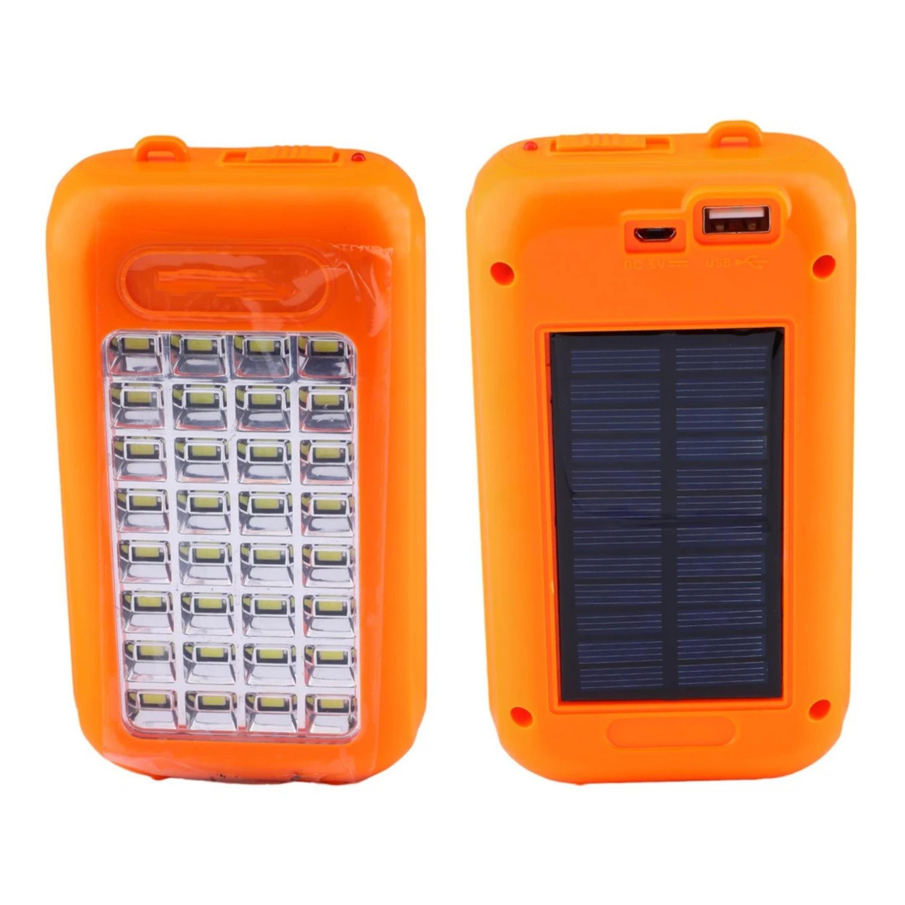 GS-875 Güneş Enerjili Taşınabilir Powerbank Ve Fener 32 Led Işıklı Kamp Lambası