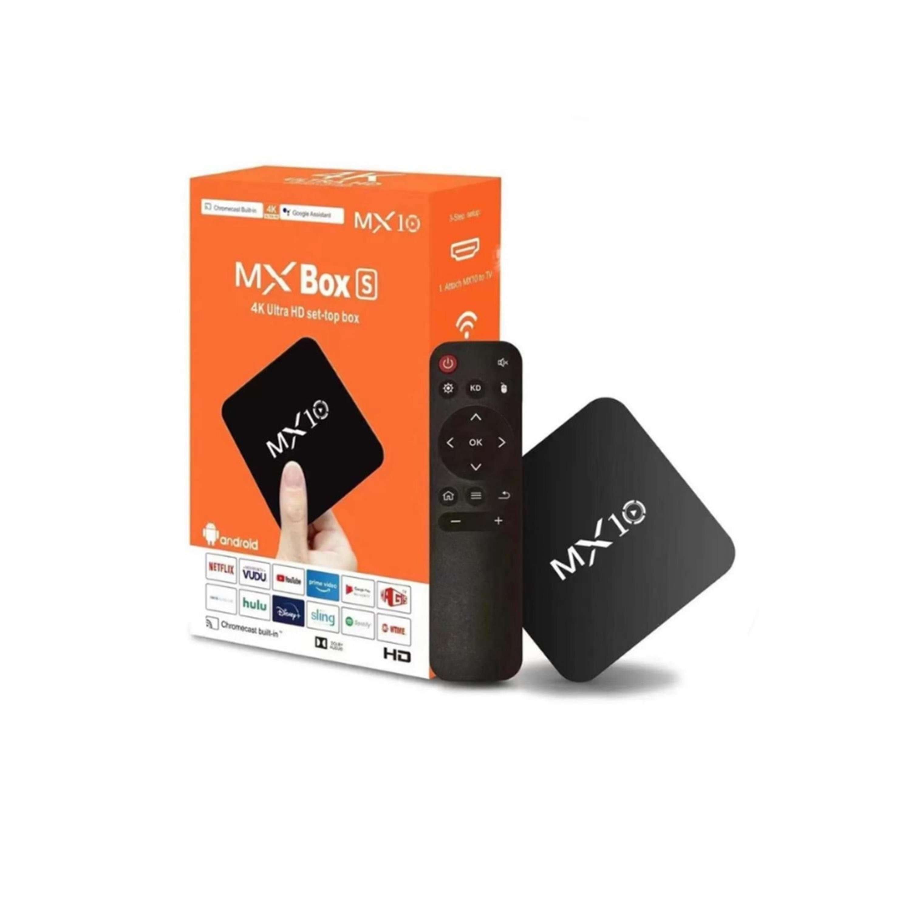 MX10 Box 4K Akıllı Android TV Kutusu