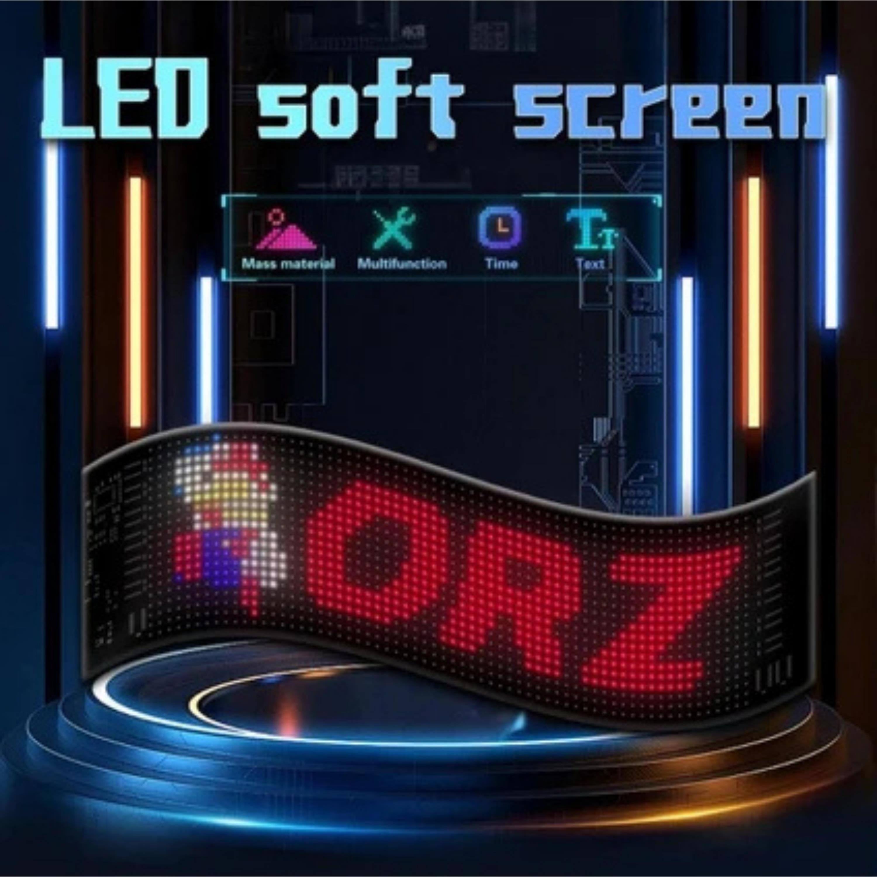Led Araç İçi Matrix Yazı Paneli 16*64
