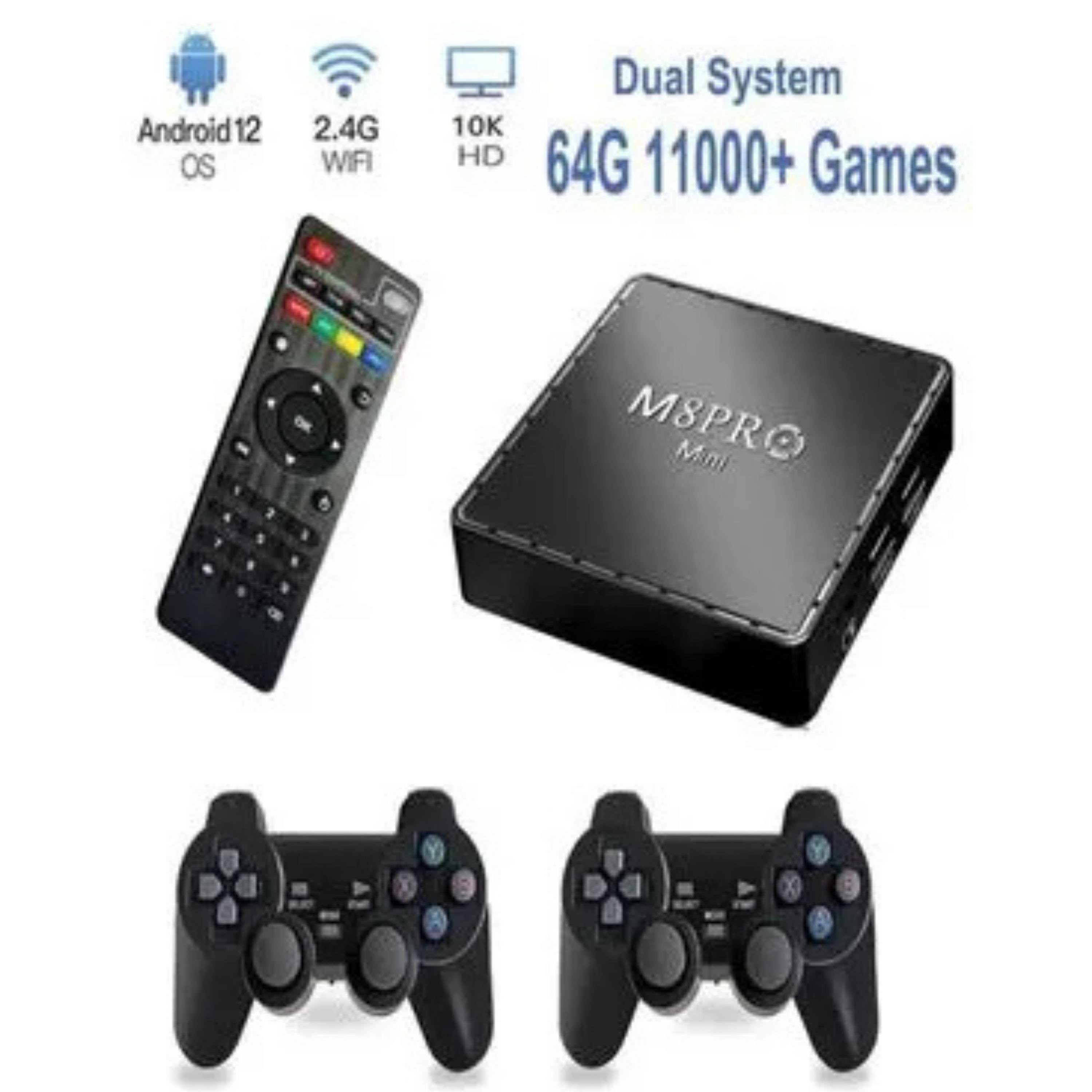 M8 Pro Mini Android Box Ve Game Box 2 Oyun Kolu Oyun Konsolu 2In1