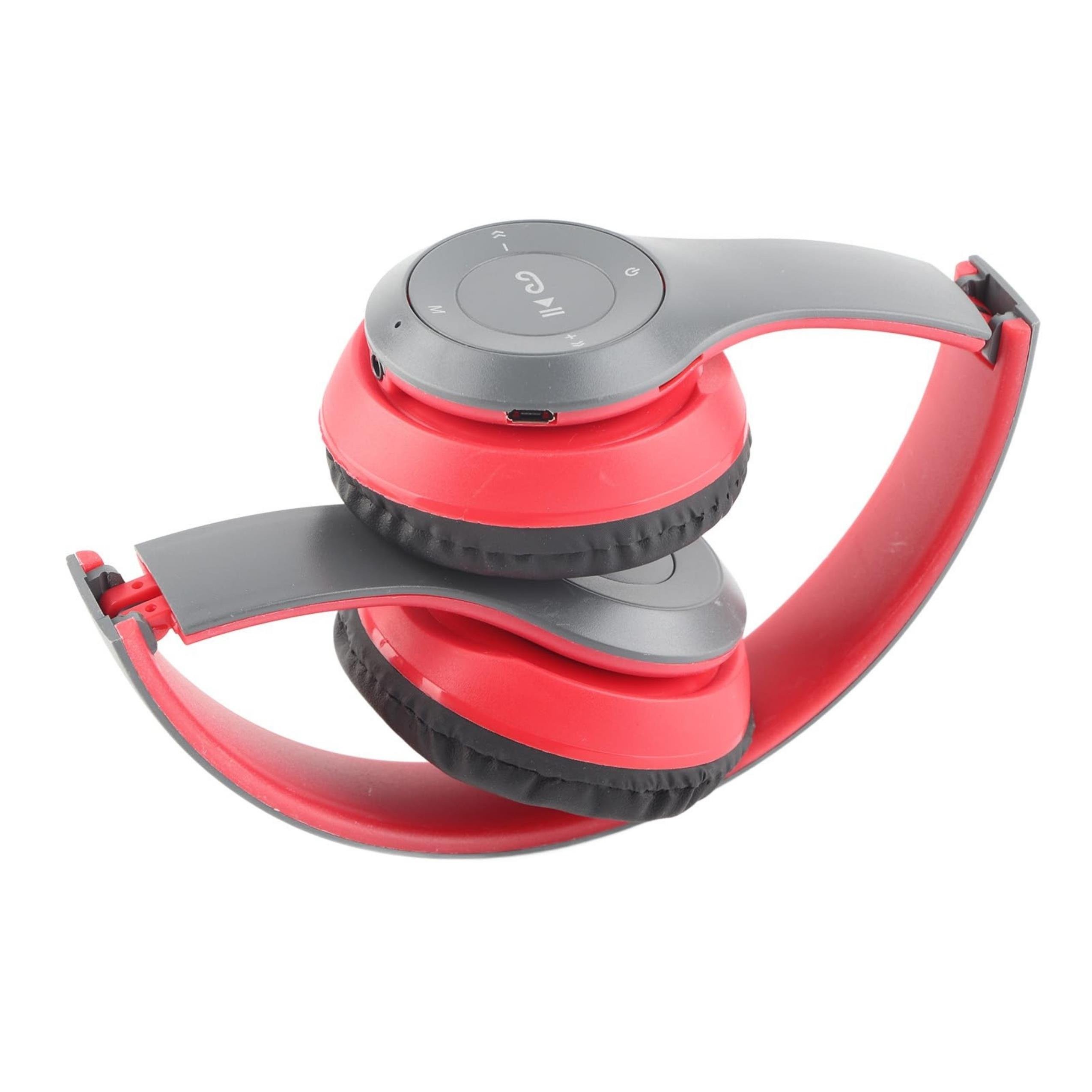 P47 Kırmızı Kulak Üstü Kablosuz Bluetooth Kulaklık