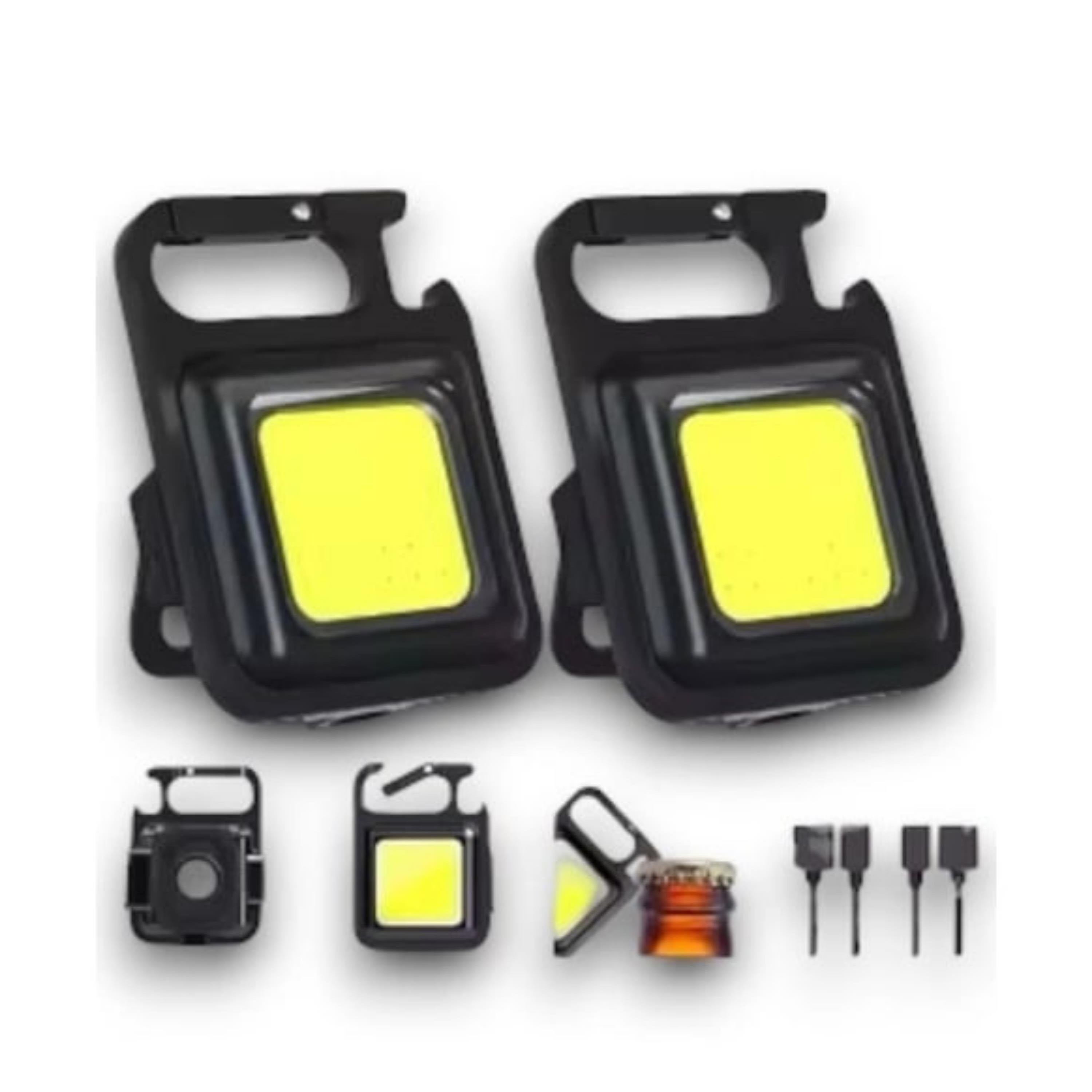 Mini Cob Led Anahtarlık Cep Feneri Kamp Lambası Taşınabilir Işık Usb Şarjlı Lamba Anahtarlık  El Feneri