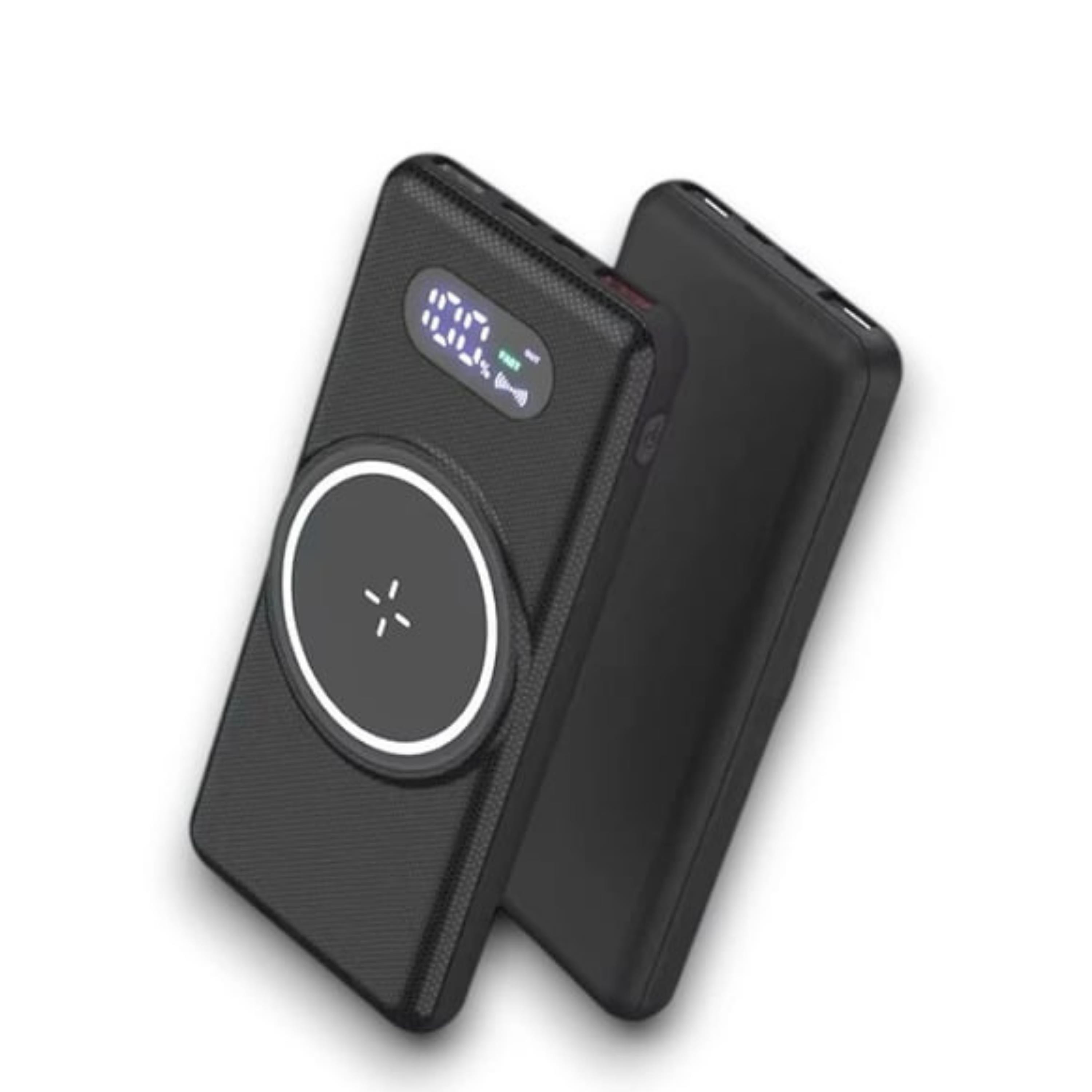 Siyah 10.000 Mah Dijital Göstergeli Hızlı Şarj Destekli Magsafe 4 Çıkışlı Powerbank