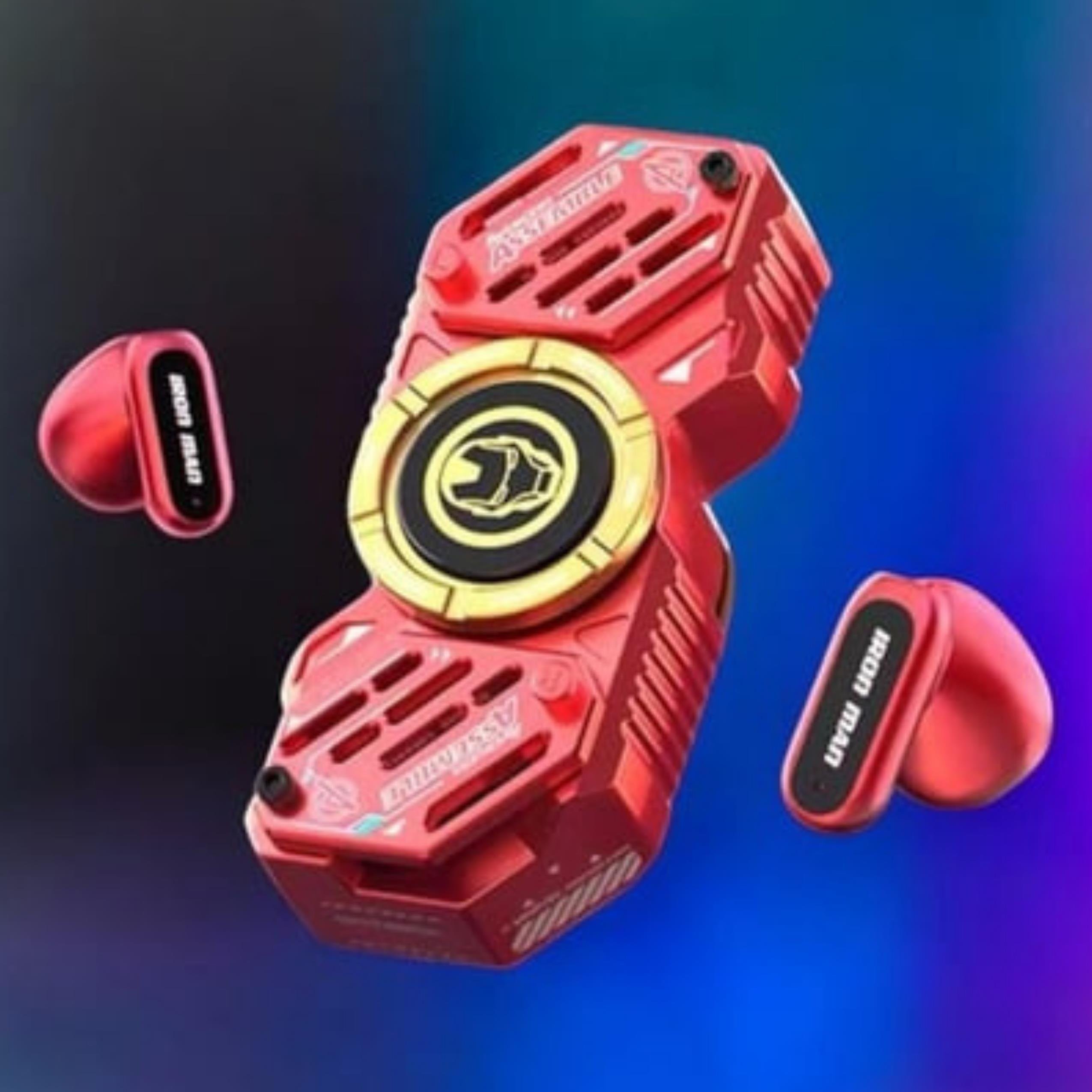 F6 Kırmızı Stres Çarkı Özellikli Marvel Bluetooth Kulaklık