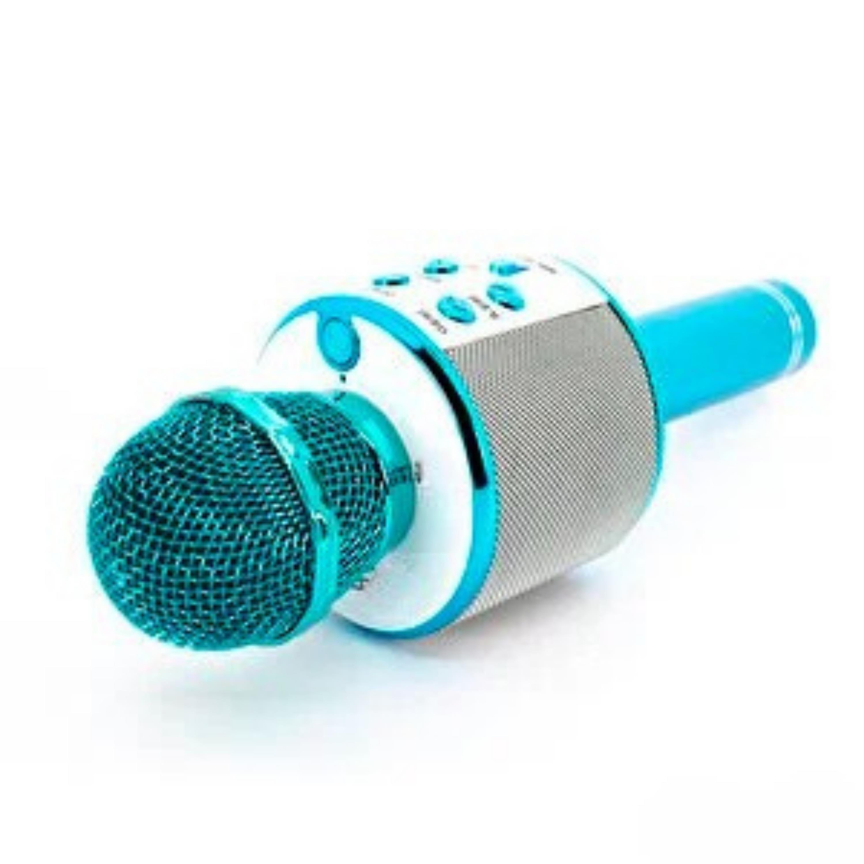 Mavi Bluetooth Bağlantılı Karaoke Mi̇krofon