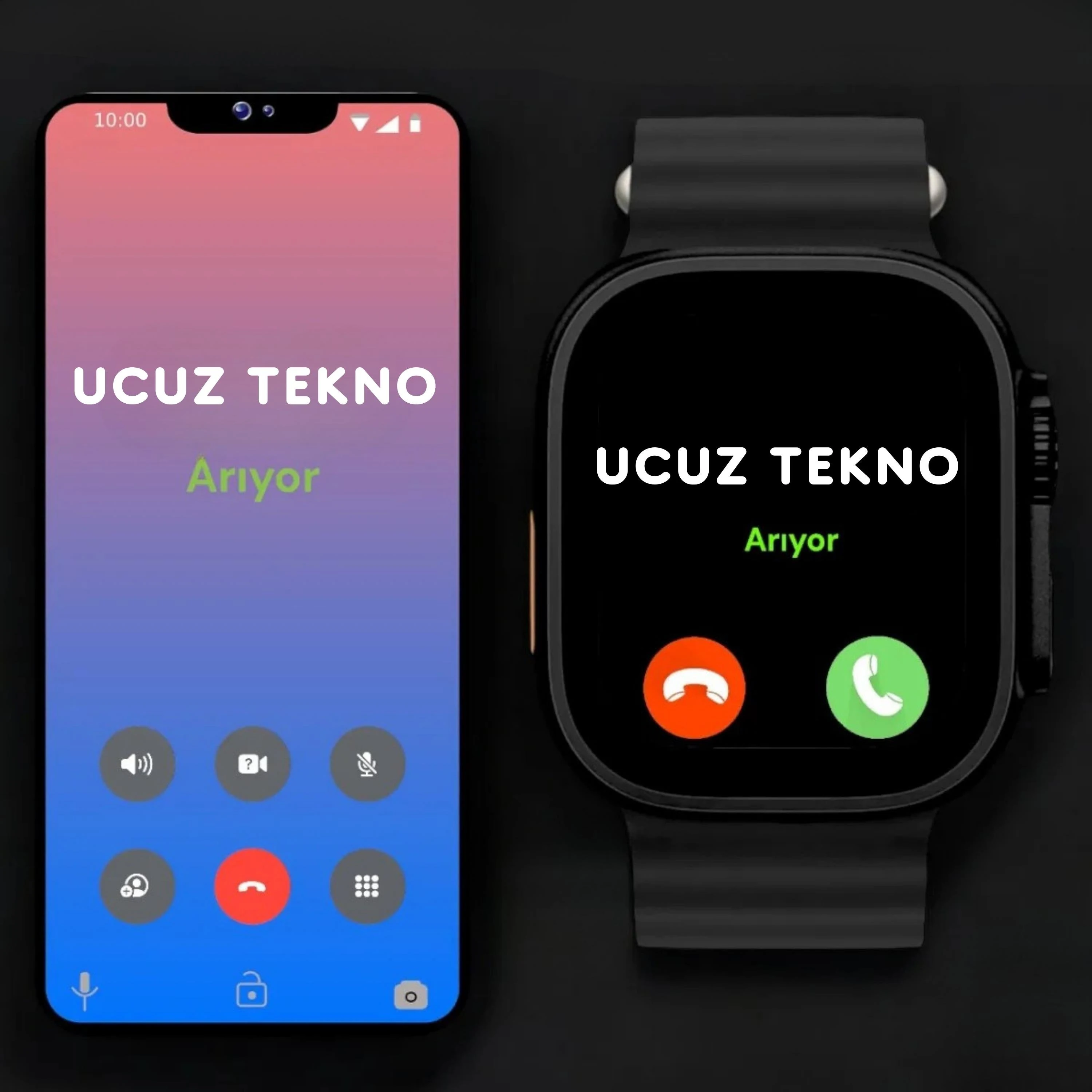 Ultra4 S 4 Kordonlu Siyah Kasa Akıllı Saat