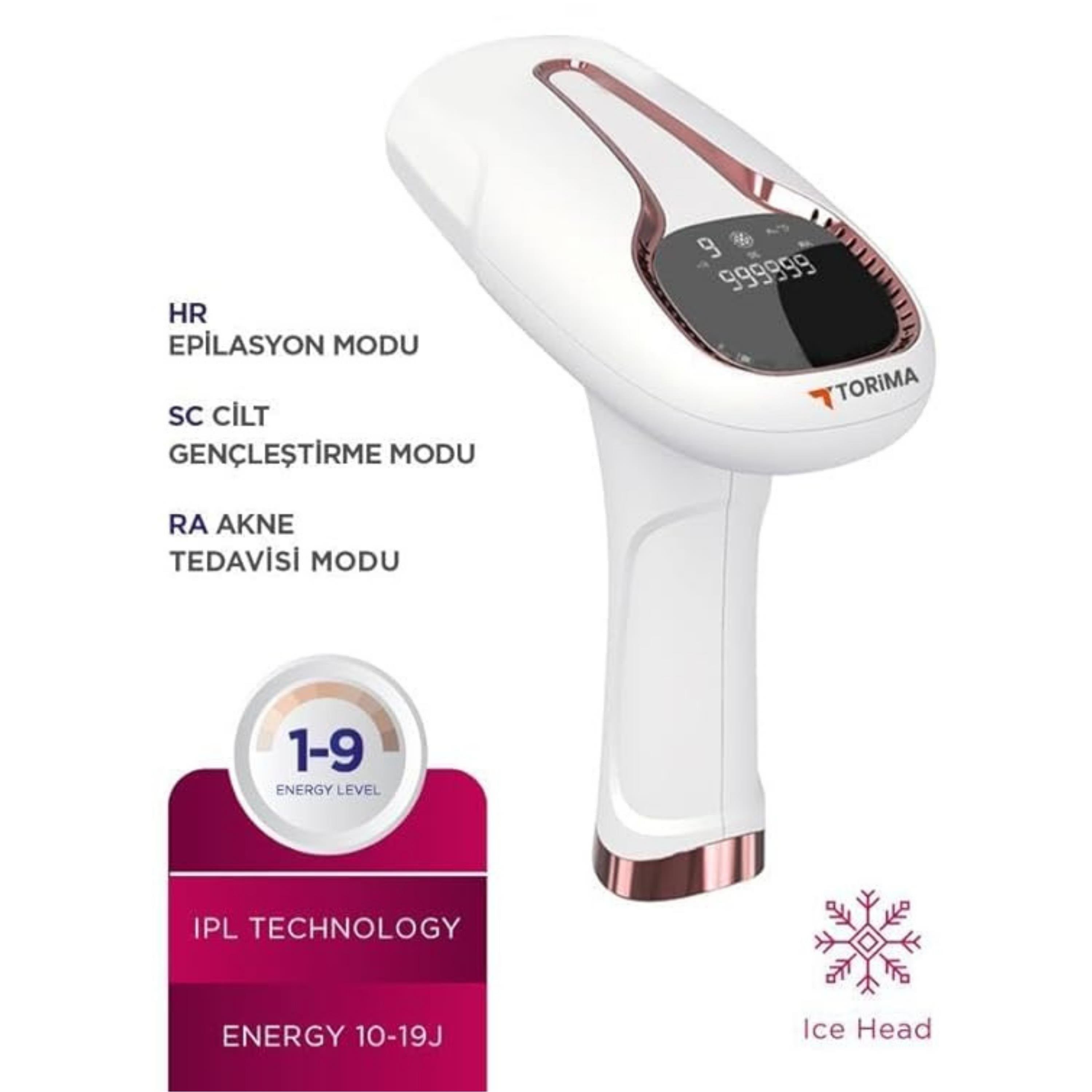 BHRL-04 IPL Buz Başlıklı Lazer Epilasyon Cihazı 999.999 Atım
