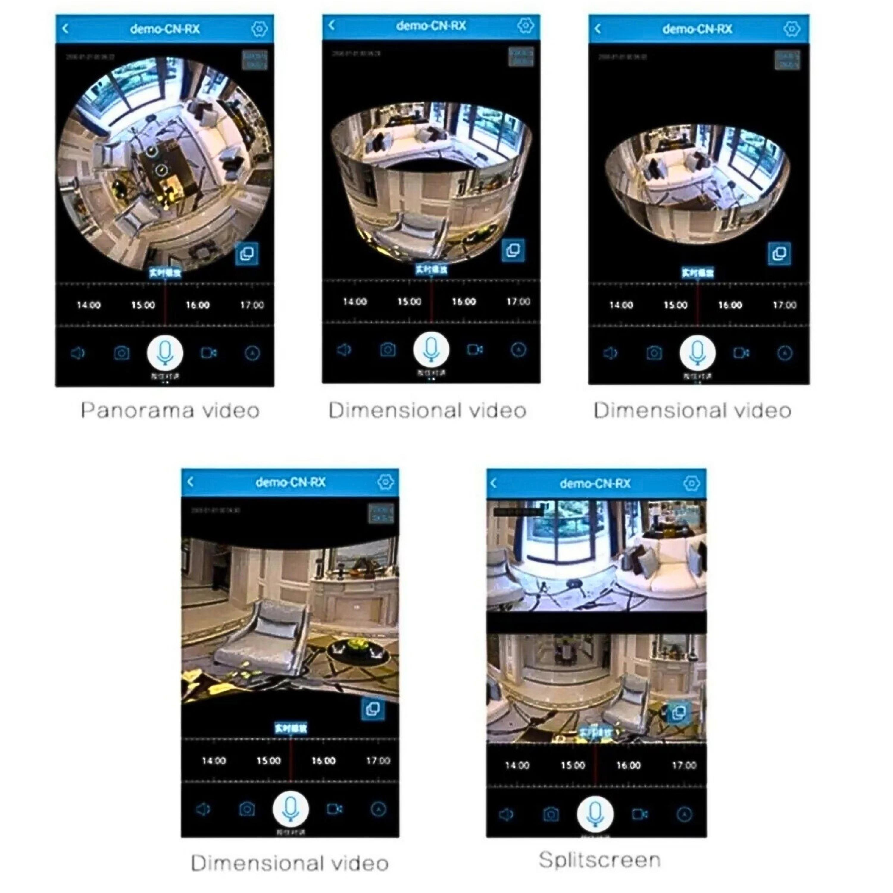 Balık Gözü Lens 360 Derece Panoramik Wifi Ampul Bebek Güvenlik Kamerası