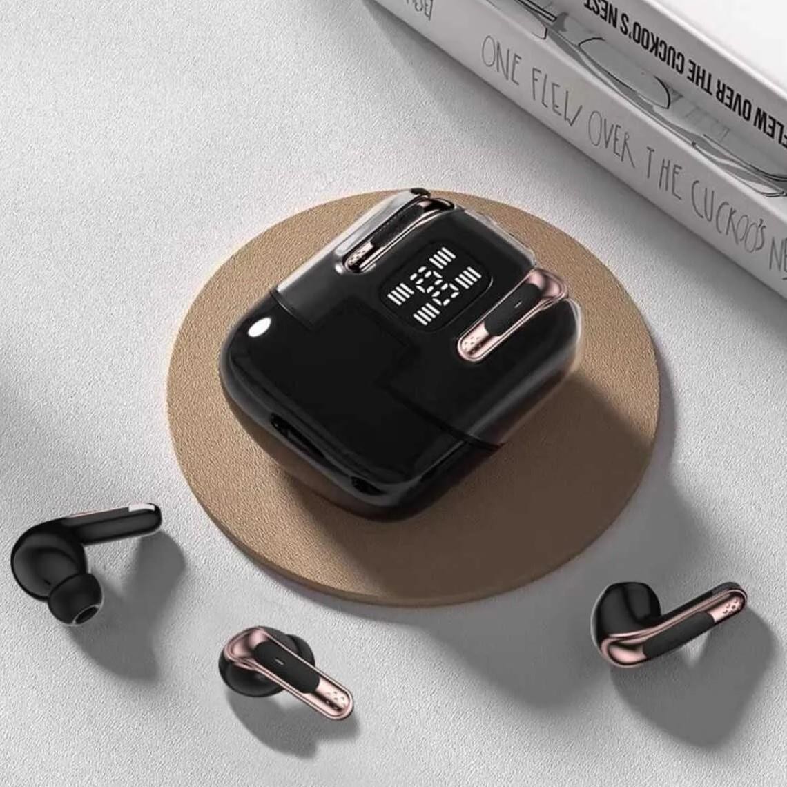 J17 Yeni Nesil Siyah Dört Başlıklı Kulak İçi Bluetooth Kulaklık