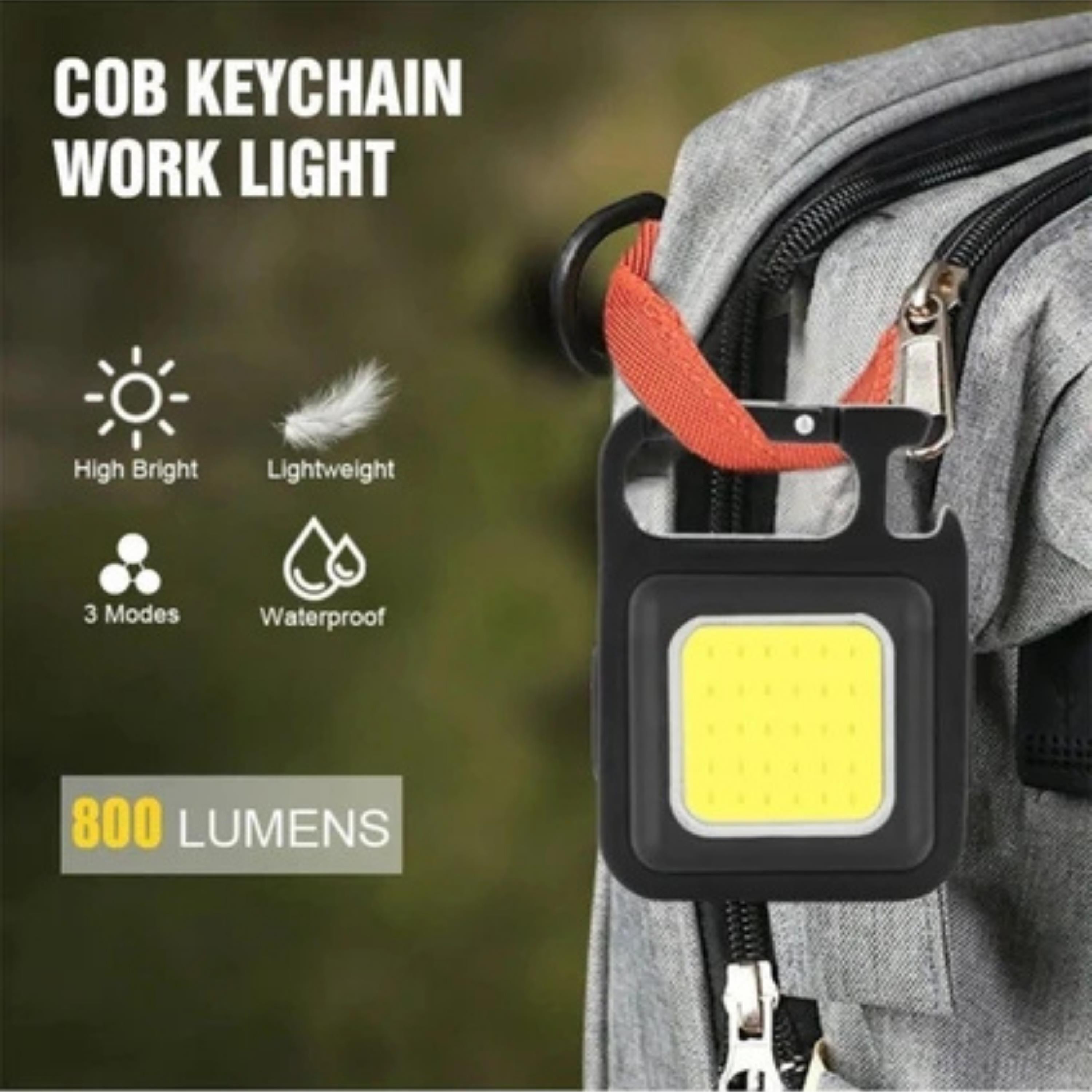 Mini Cob Led Anahtarlık Cep Feneri Kamp Lambası Taşınabilir Işık Usb Şarjlı Lamba Anahtarlık  El Feneri