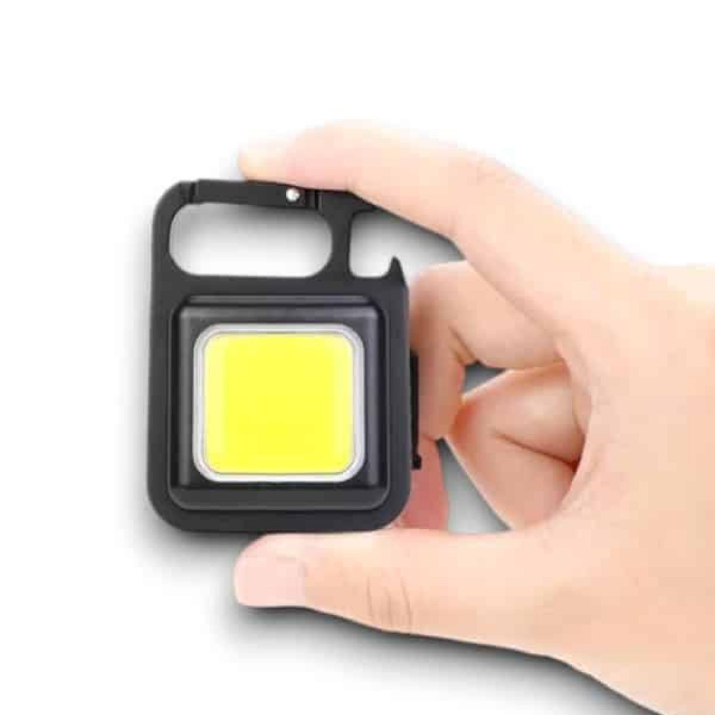 Mini Cob Led Anahtarlık Cep Feneri Kamp Lambası Taşınabilir Işık Usb Şarjlı Lamba Anahtarlık  El Feneri