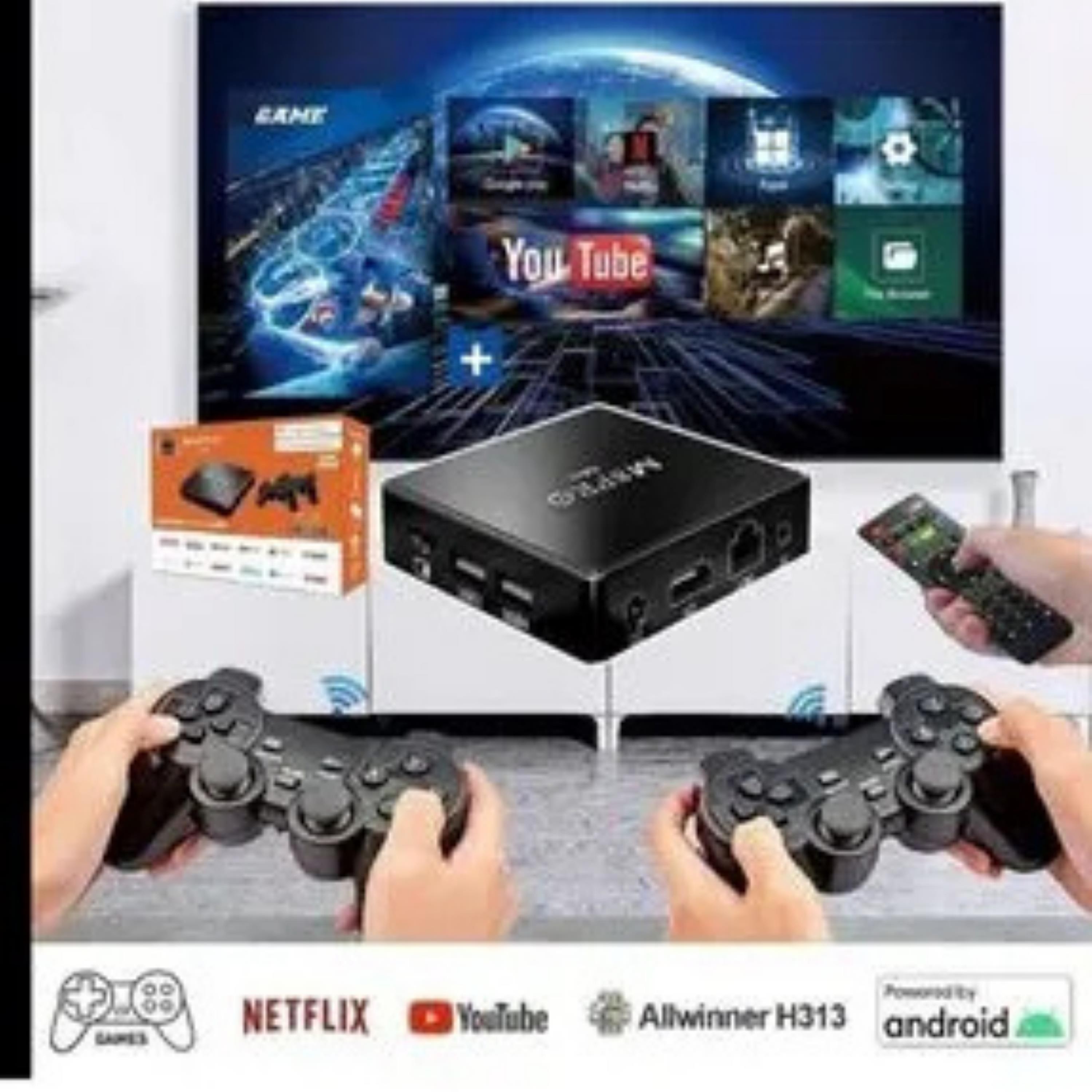 M8 Pro Mini Android Box Ve Game Box 2 Oyun Kolu Oyun Konsolu 2In1