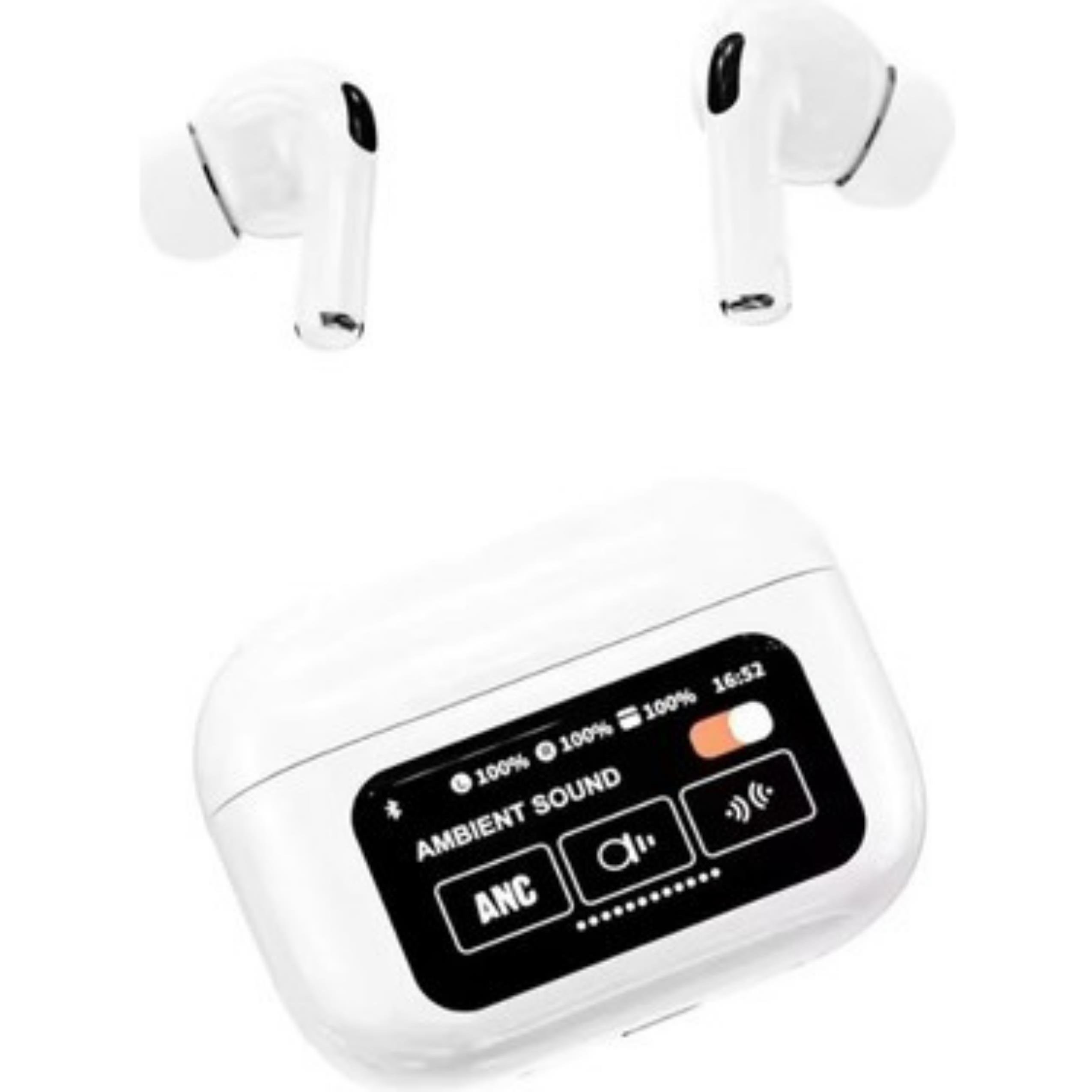 ED Beyaz Dijital Göstergeli Kulak İçi Bluetooth Kulaklık