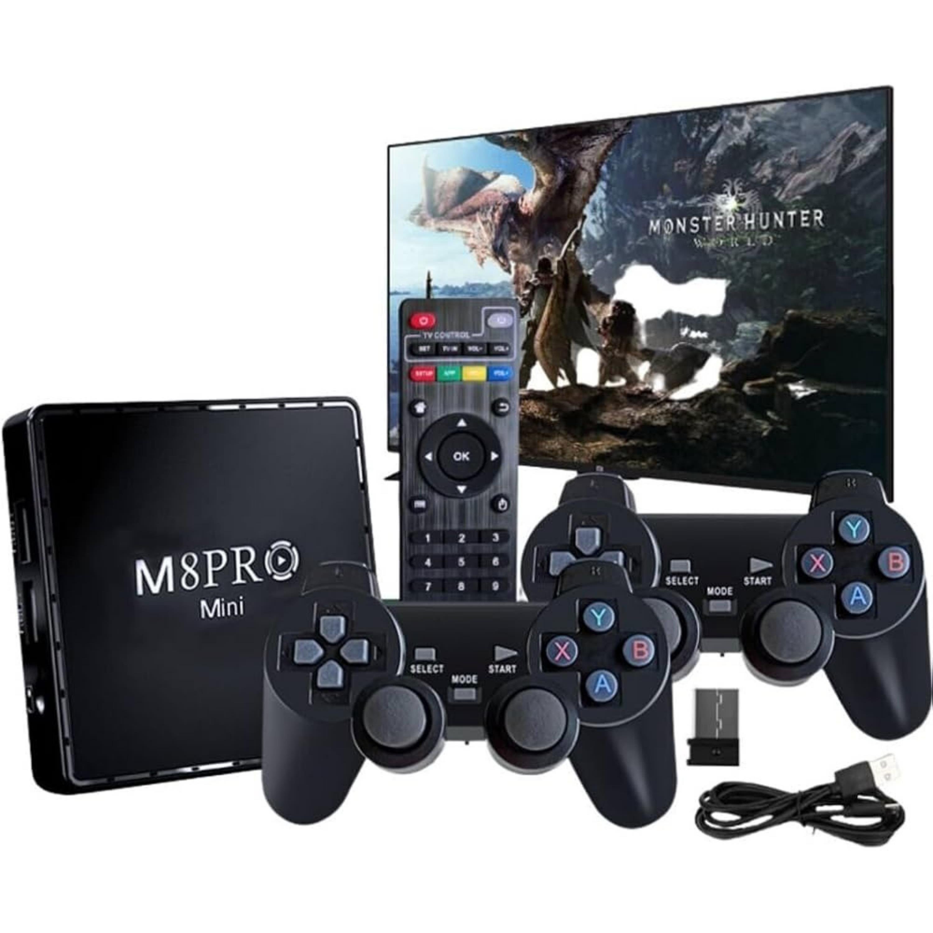 M8 Pro Mini Android Box Ve Game Box 2 Oyun Kolu Oyun Konsolu 2In1