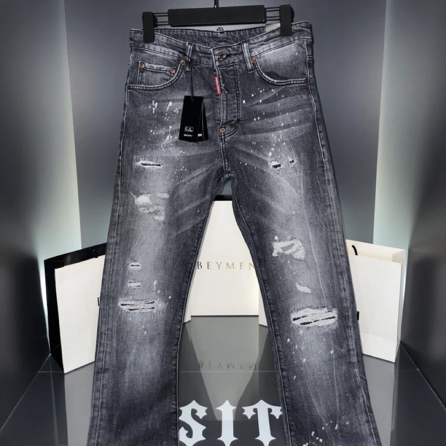 DSQ2 “Blackshot Paint” Destroyed Jeans
