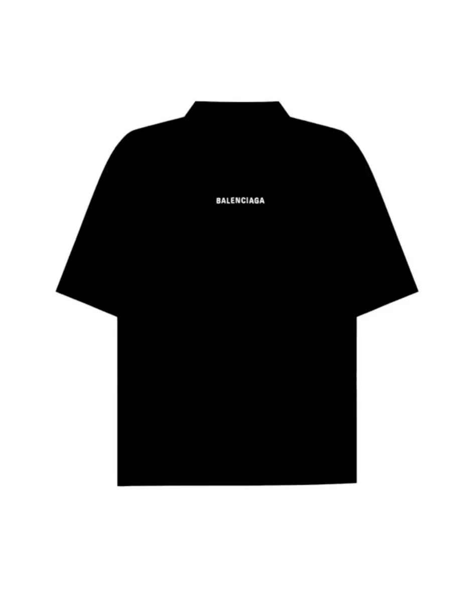 Balenciaga Reflective Logo T-shirt – Black Beam