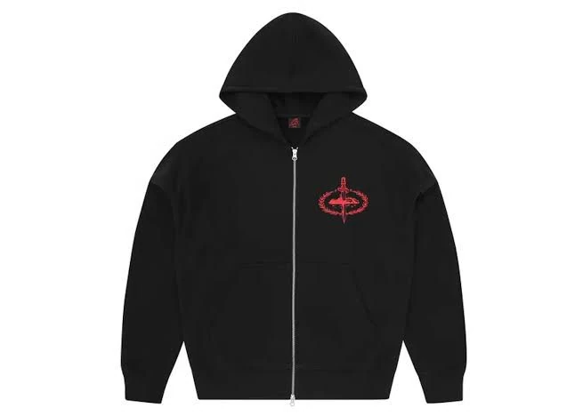 Corteiz x Slaughter Gang Hooide | Black & Red