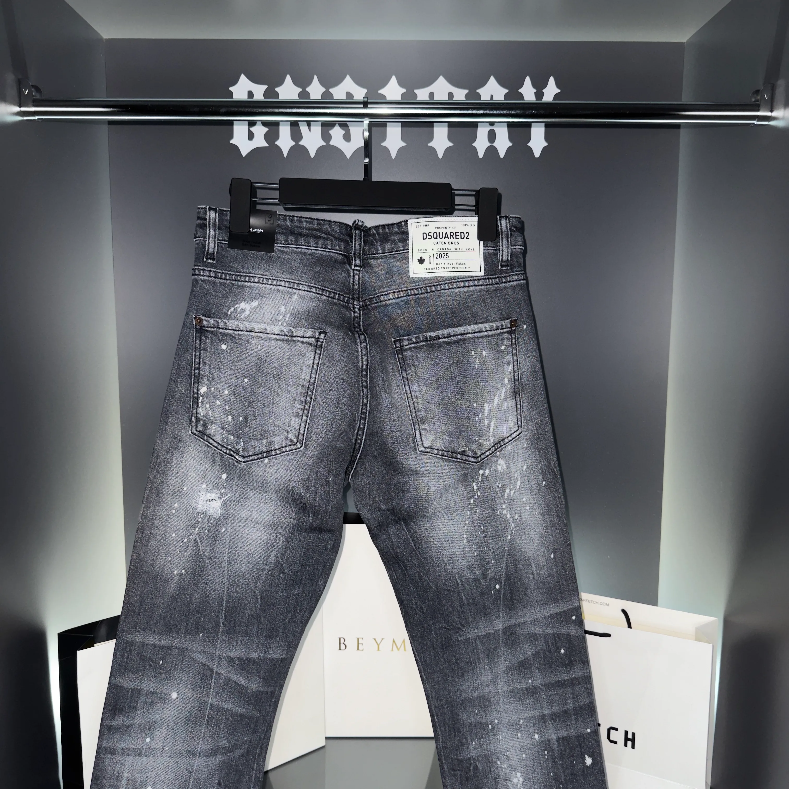 DSQ2 “Blackshot Paint” Destroyed Jeans