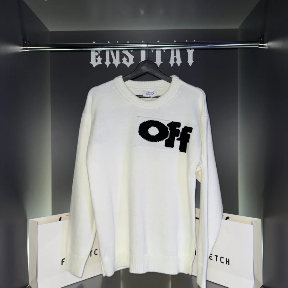 OFF-WHITE KNIT DRIP – Cozy Cream Edition